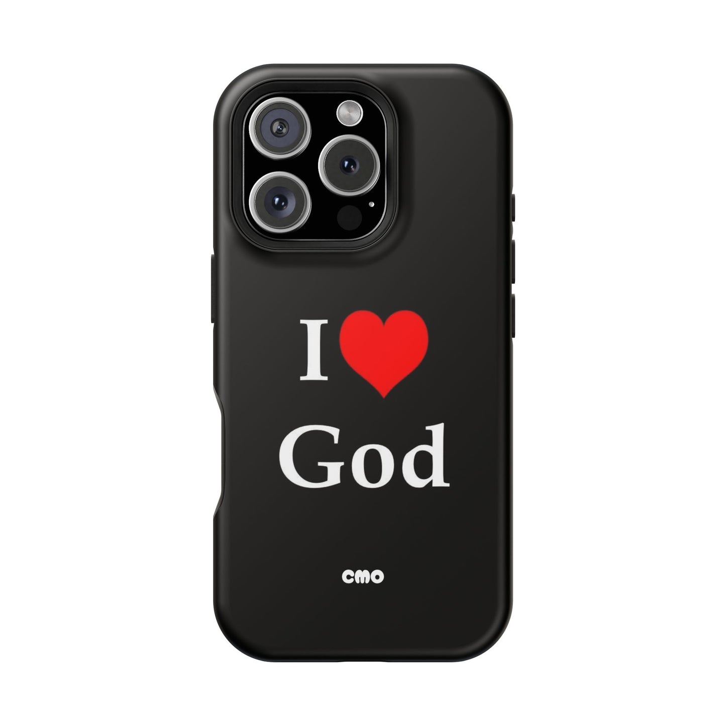 I love God Phone Case — Magnetic Impact-Resistant Religious iPhone Cover