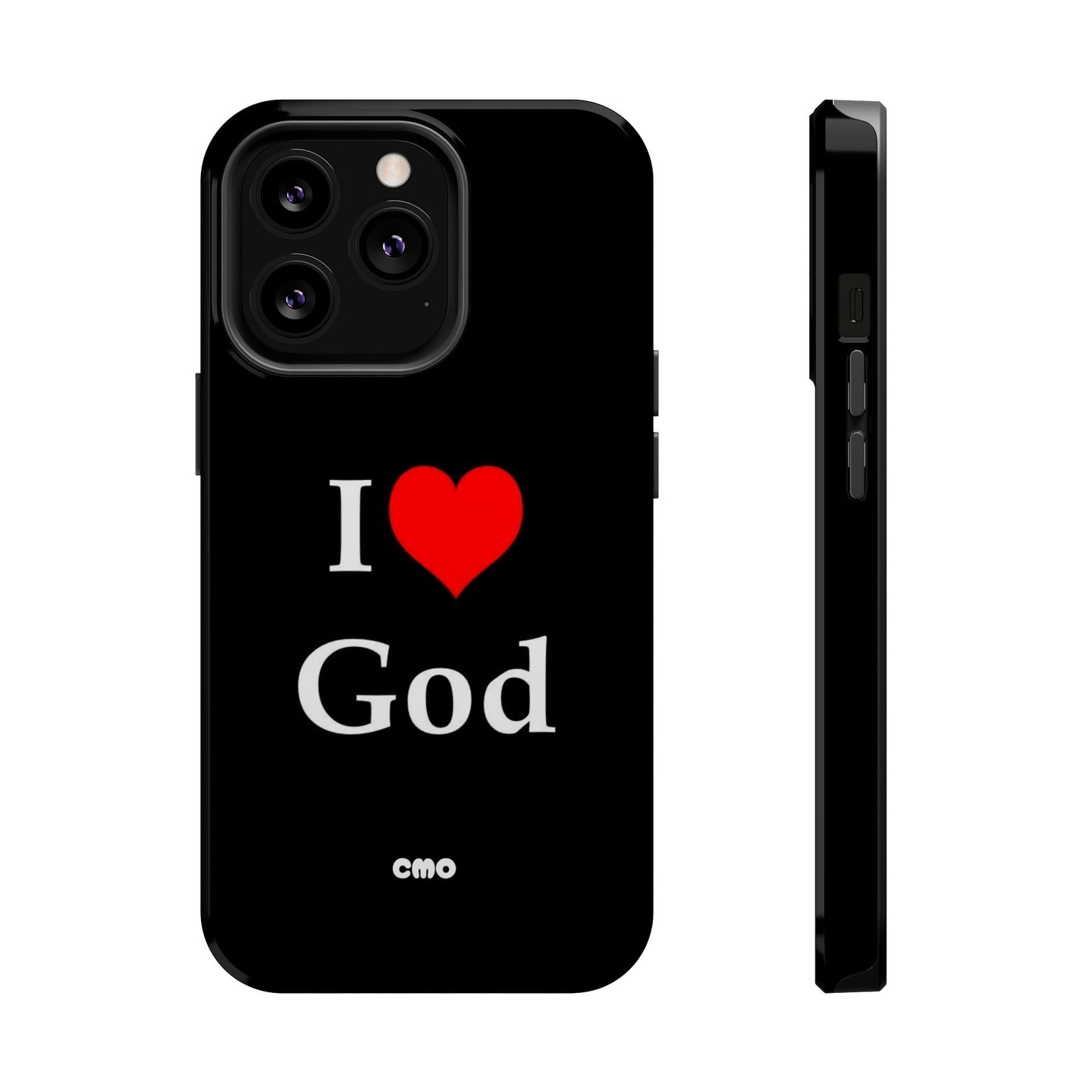 I love God Phone Case — Magnetic Impact-Resistant Religious iPhone Cover
