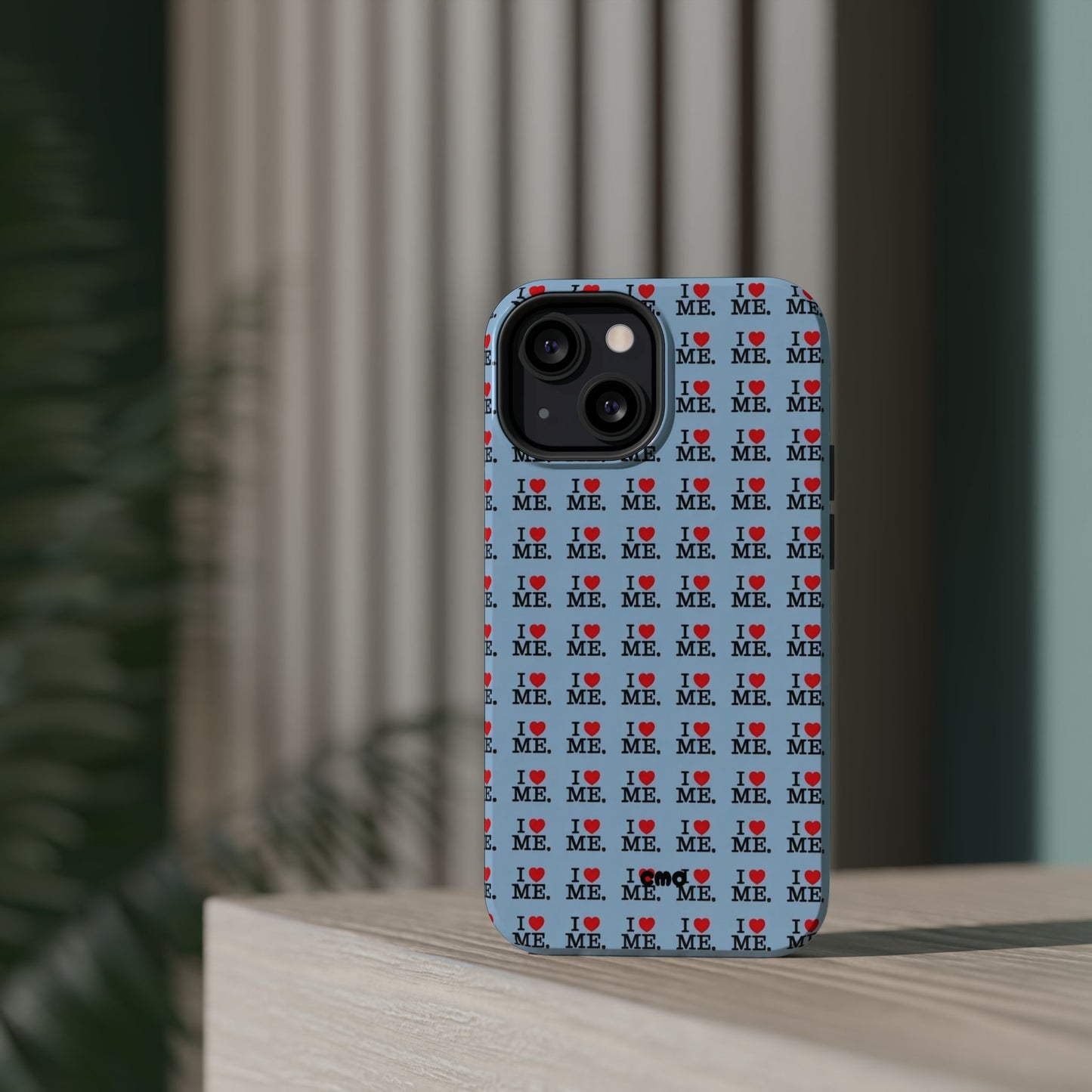 Magnetic Impact-Resistant Phone Case — "I love ME" Pattern