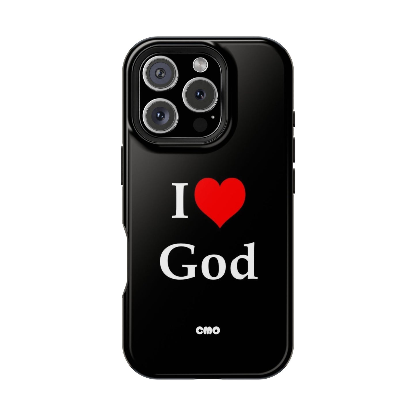 I love God Phone Case — Magnetic Impact-Resistant Religious iPhone Cover