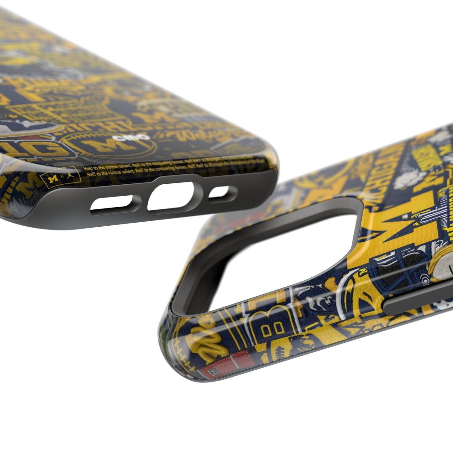 Michigan Wolverines Magnetic Impact Phone Case — Team Logo Collage MagSafe-Compatible