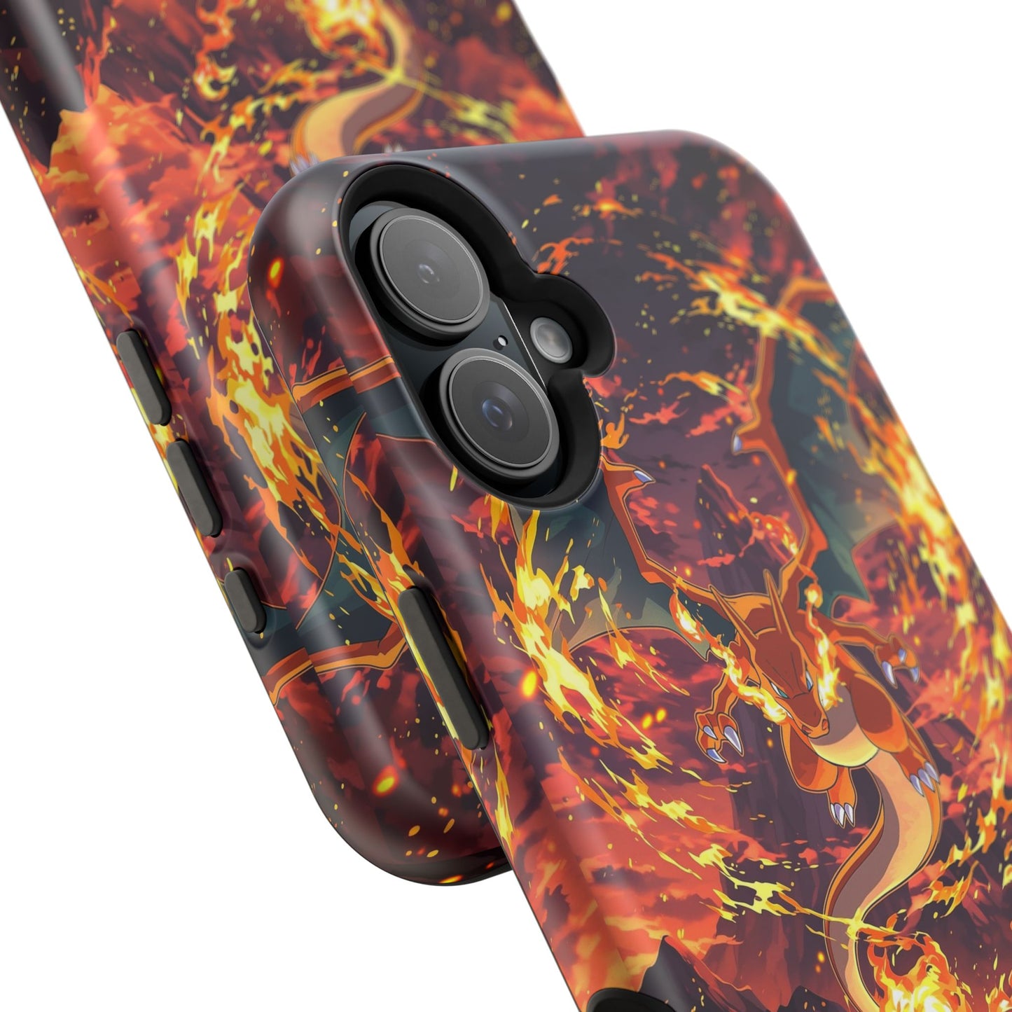 Fiery Abstract Magnetic Impact-Resistant Phone Case