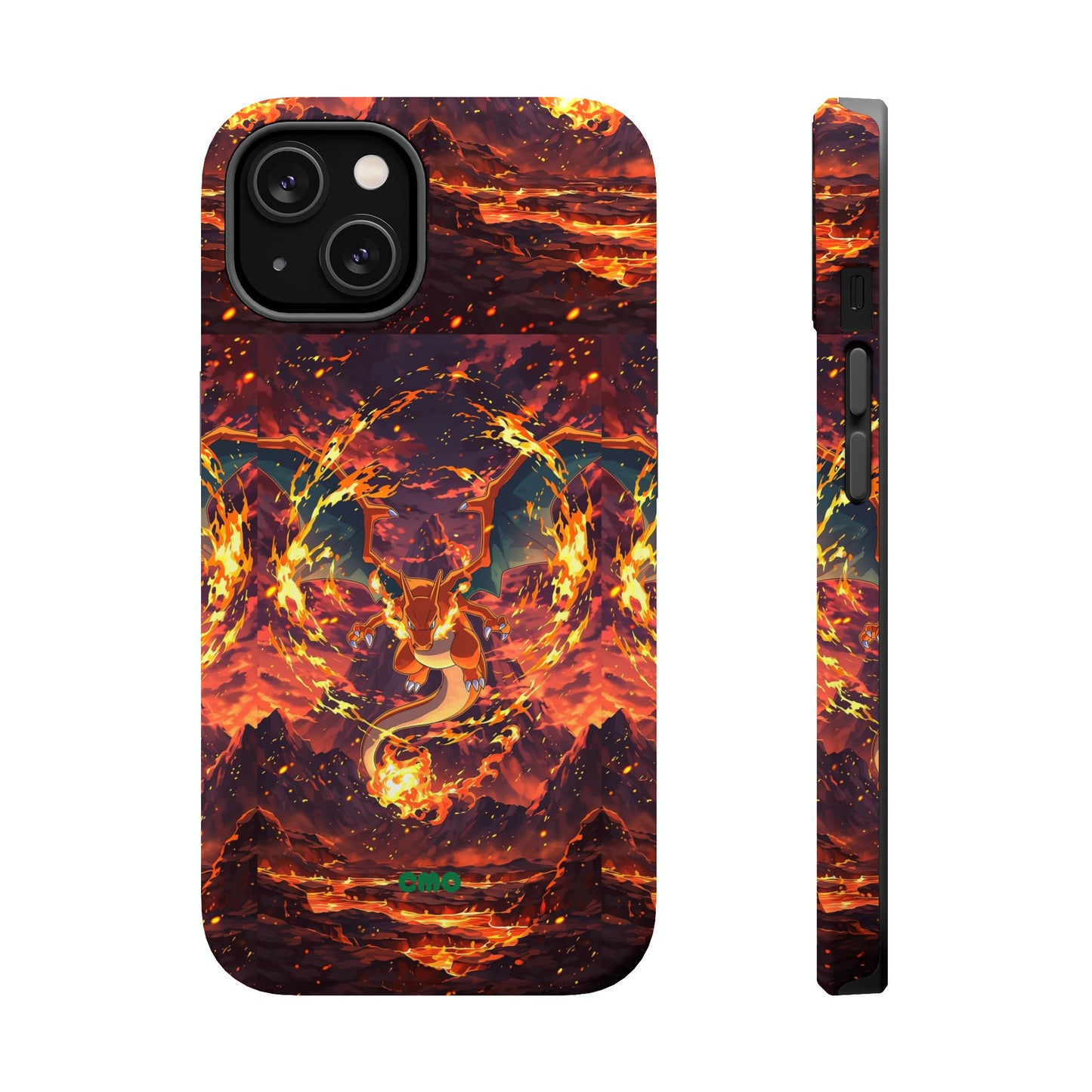Fiery Abstract Magnetic Impact-Resistant Phone Case