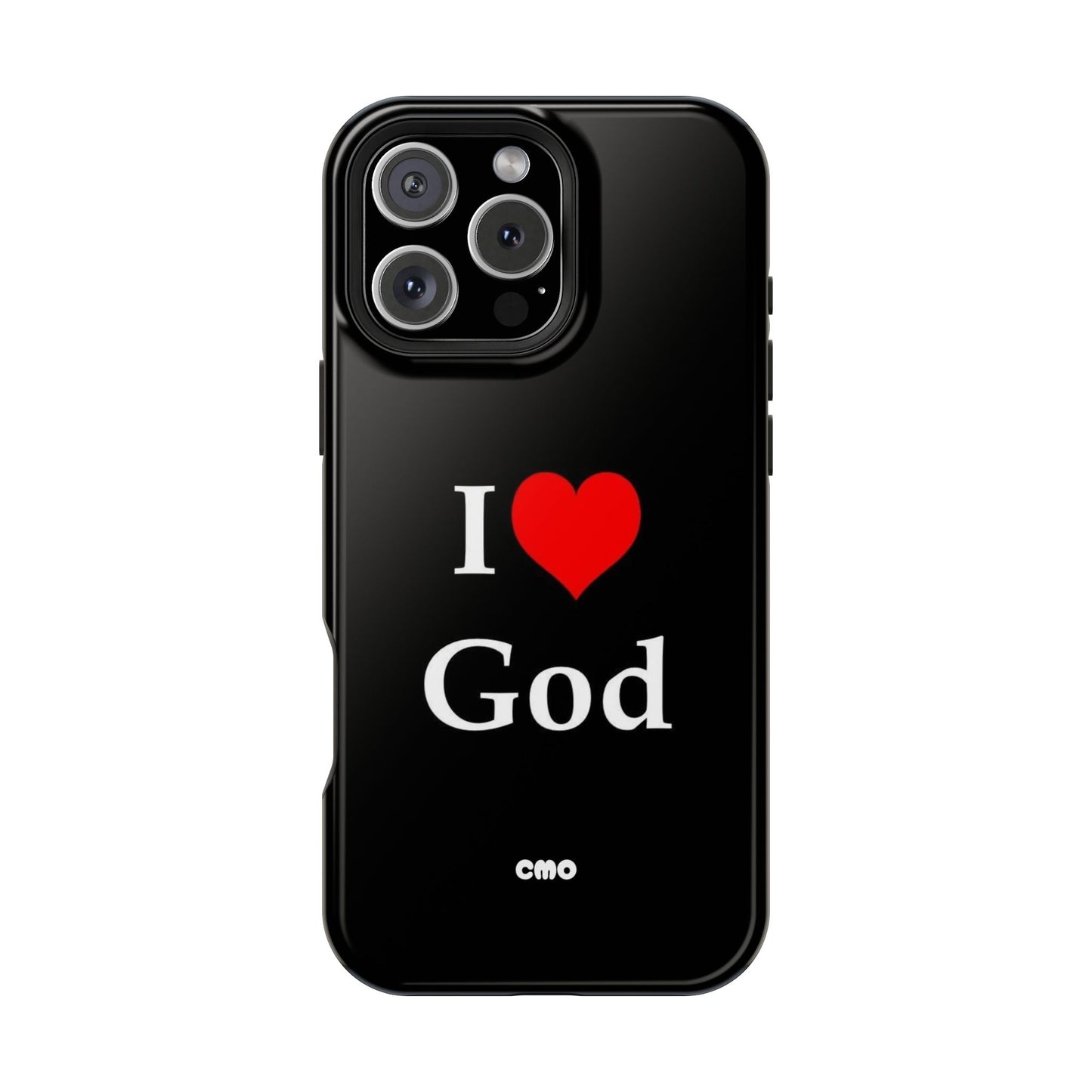 I love God Phone Case — Magnetic Impact-Resistant Religious iPhone Cover