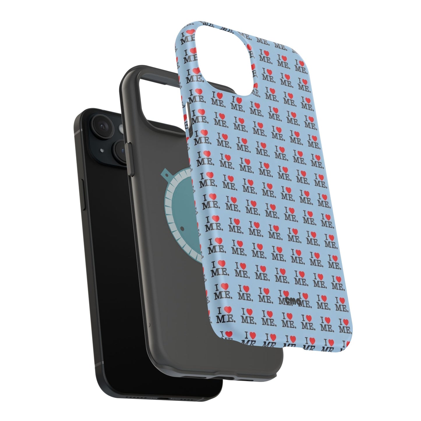 Magnetic Impact-Resistant Phone Case — "I love ME" Pattern