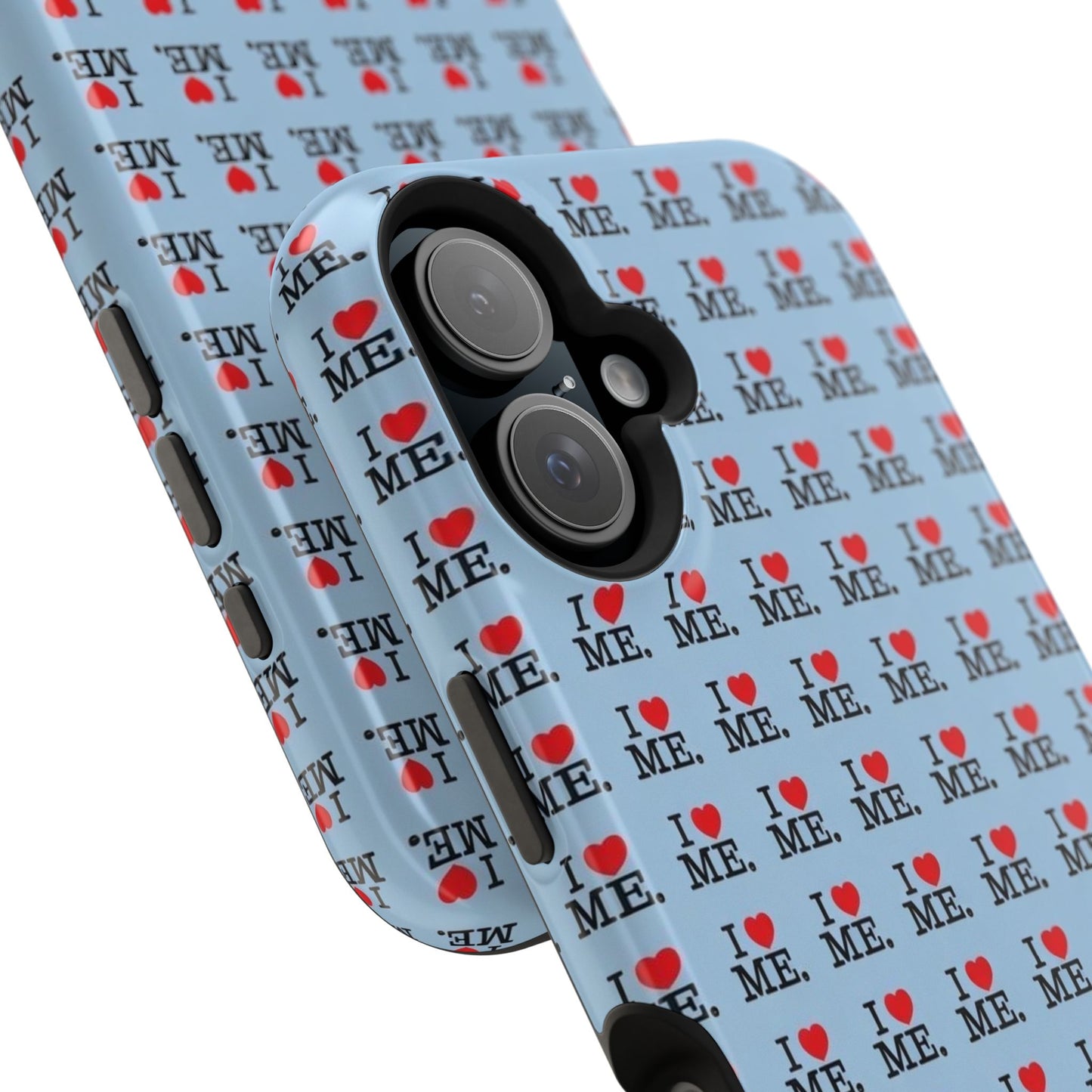 Magnetic Impact-Resistant Phone Case — "I love ME" Pattern