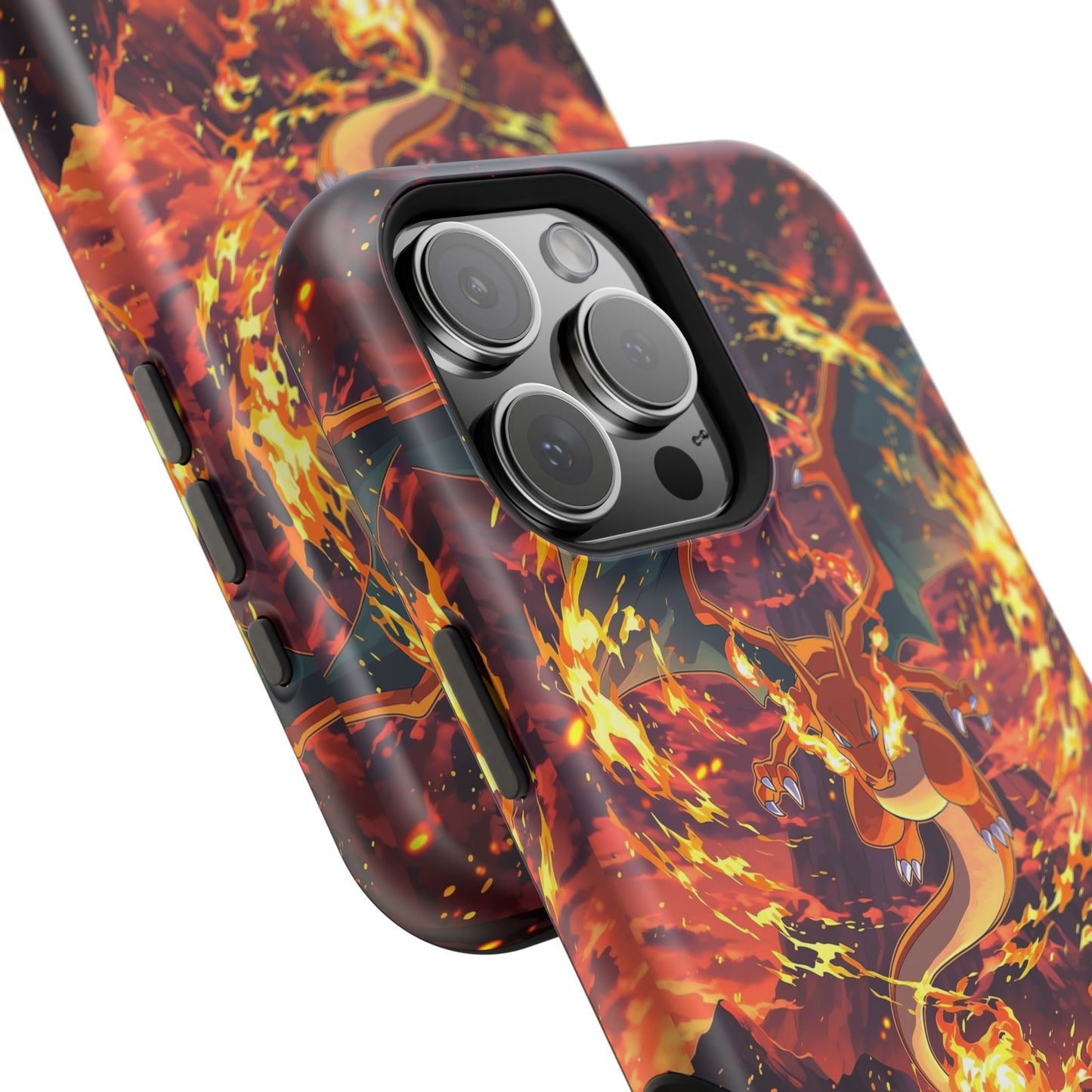 Fiery Abstract Magnetic Impact-Resistant Phone Case