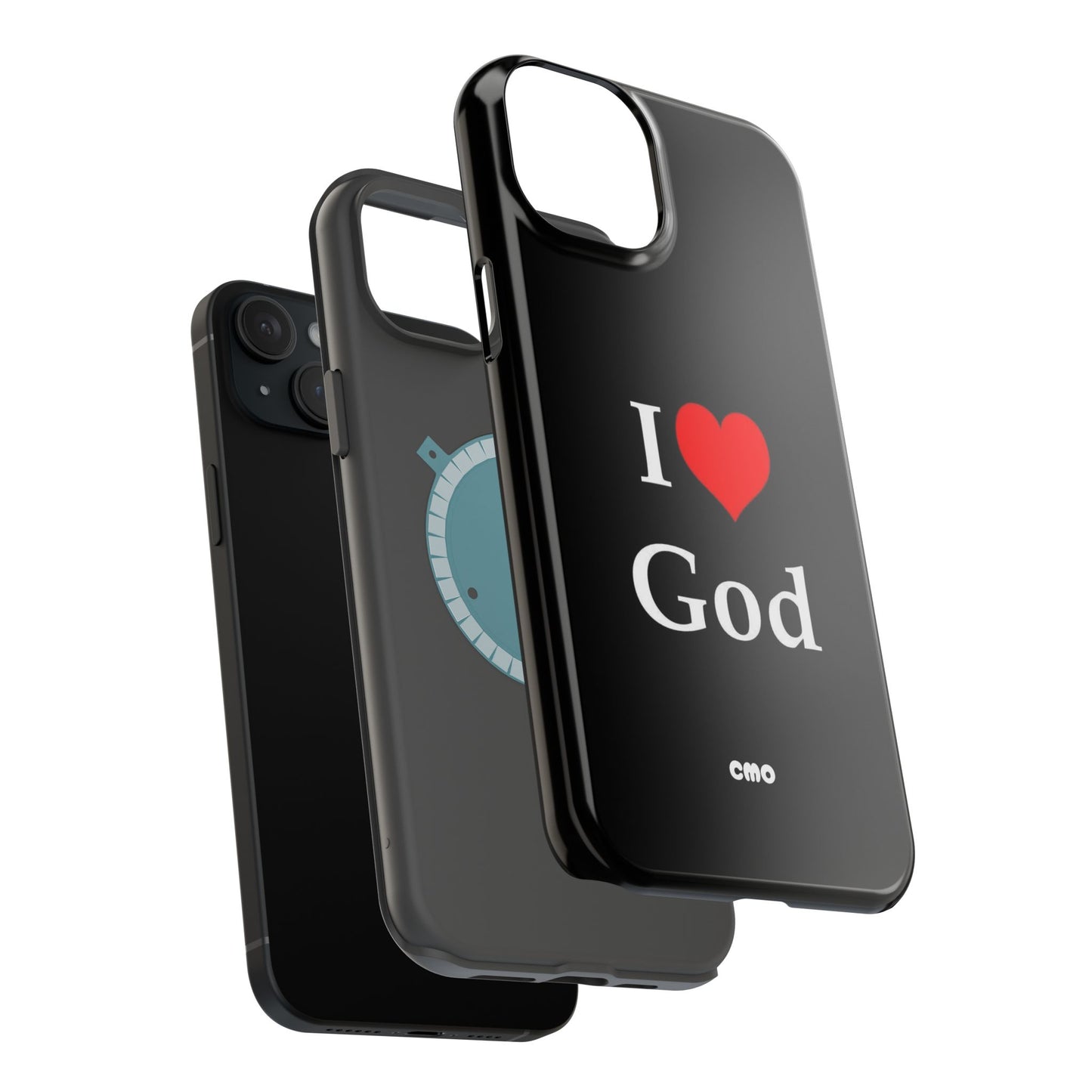 I love God Phone Case — Magnetic Impact-Resistant Religious iPhone Cover