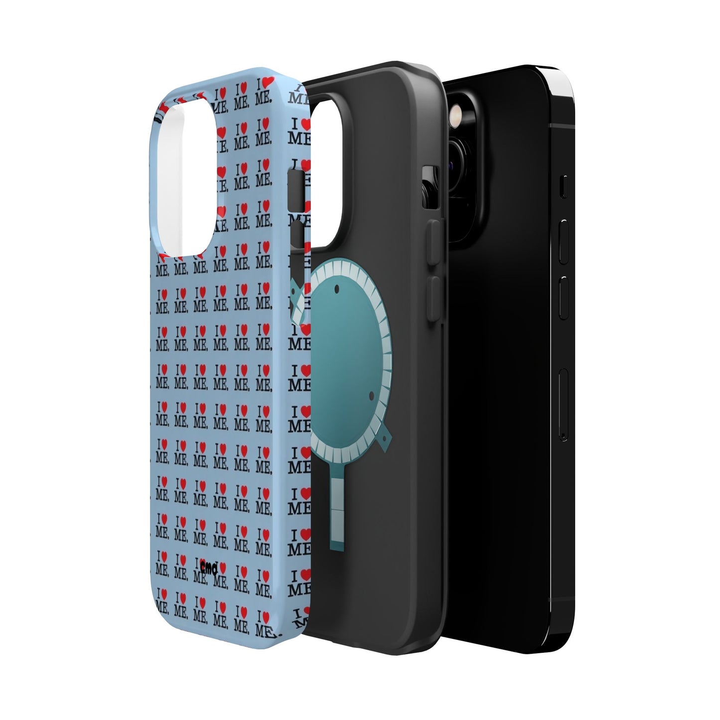 Magnetic Impact-Resistant Phone Case — "I love ME" Pattern