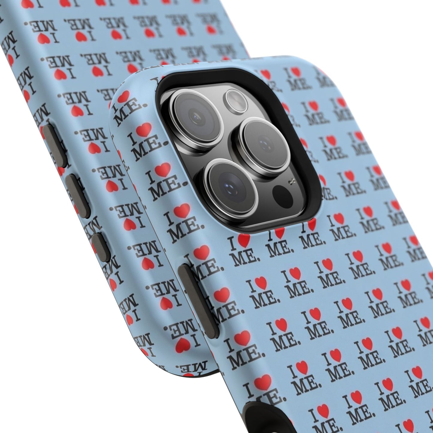 Magnetic Impact-Resistant Phone Case — "I love ME" Pattern