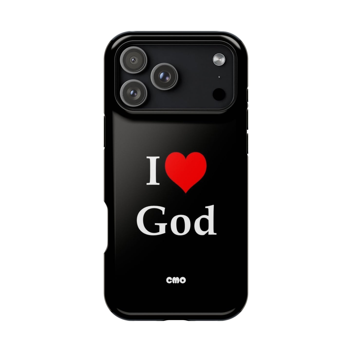 I love God Phone Case — Magnetic Impact-Resistant Religious iPhone Cover