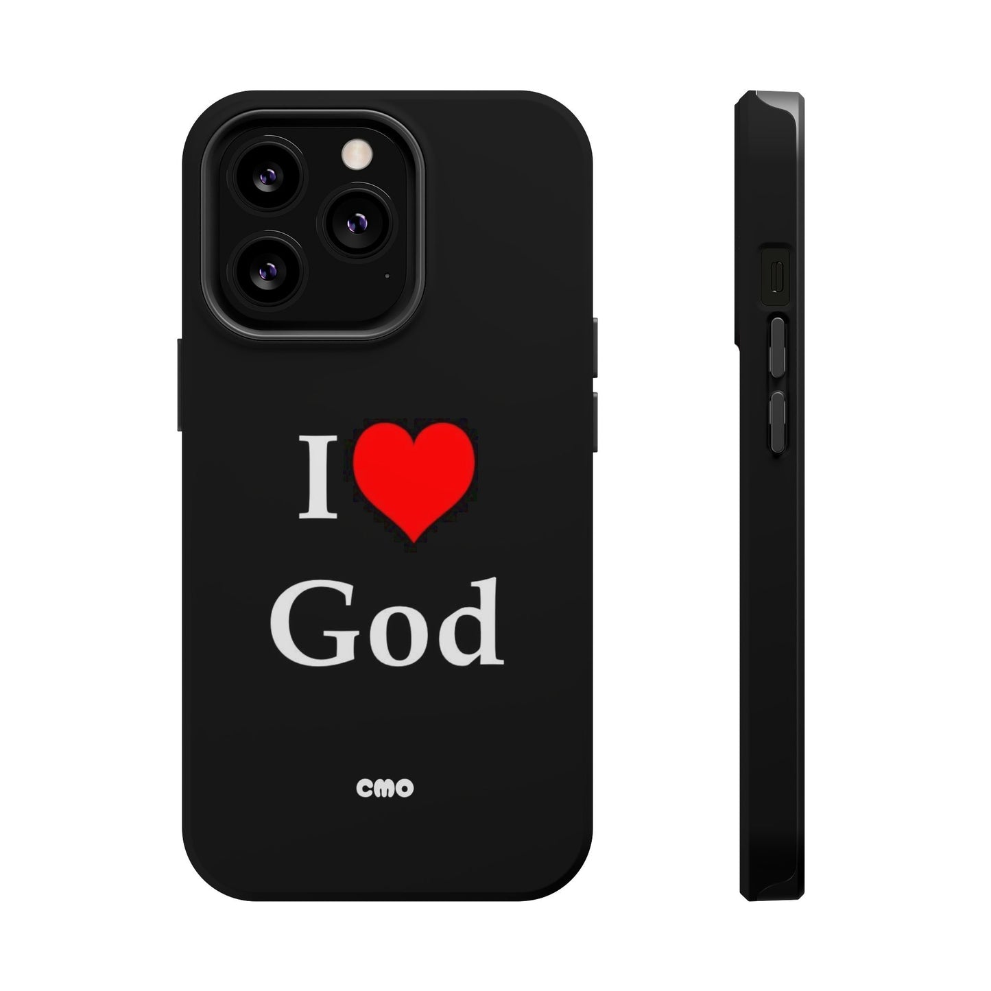 I love God Phone Case — Magnetic Impact-Resistant Religious iPhone Cover
