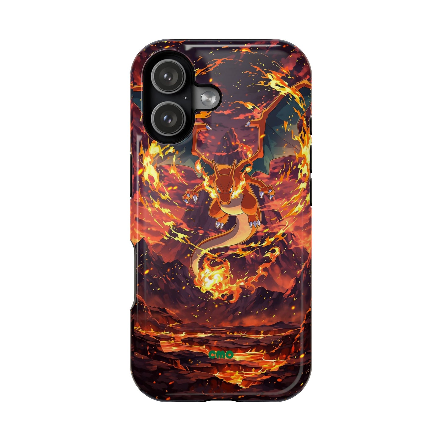 Fiery Abstract Magnetic Impact-Resistant Phone Case