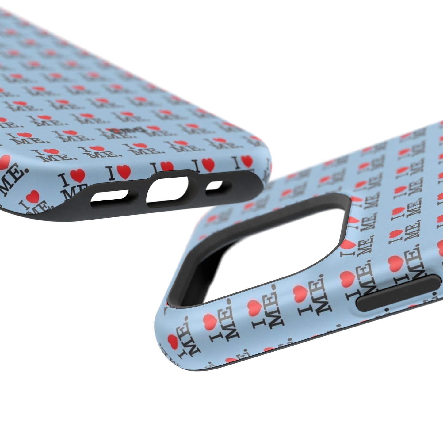 Magnetic Impact-Resistant Phone Case — "I love ME" Pattern