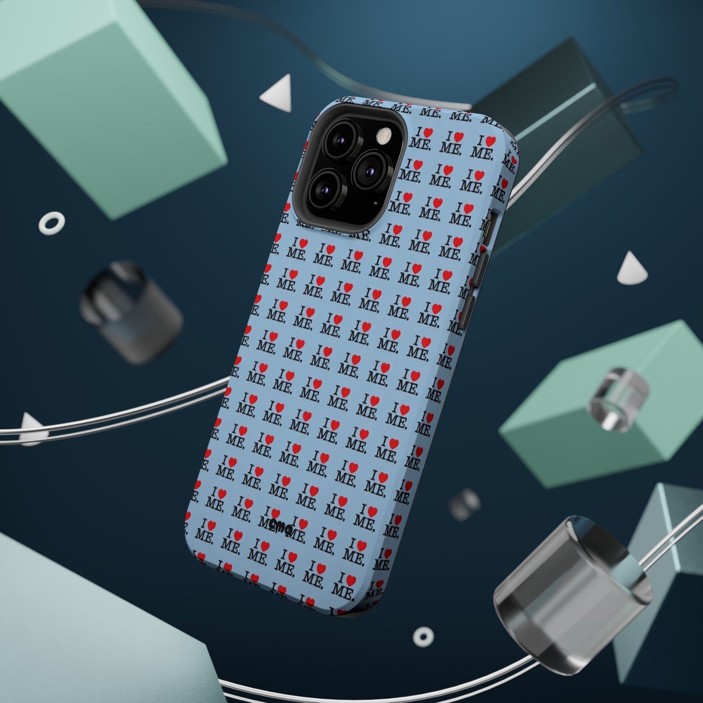 Magnetic Impact-Resistant Phone Case — "I love ME" Pattern