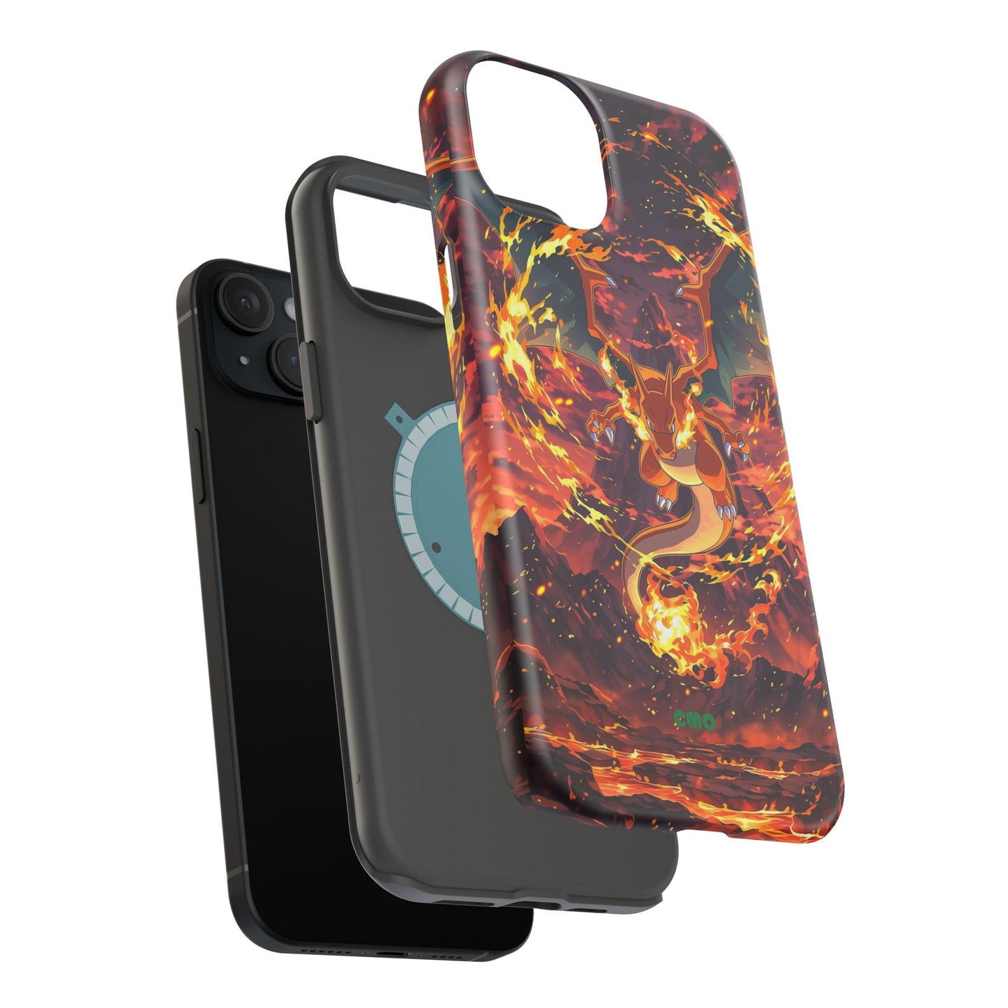 Fiery Abstract Magnetic Impact-Resistant Phone Case