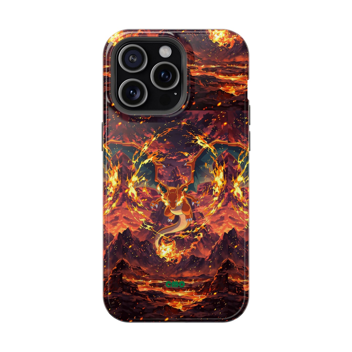 Fiery Abstract Magnetic Impact-Resistant Phone Case