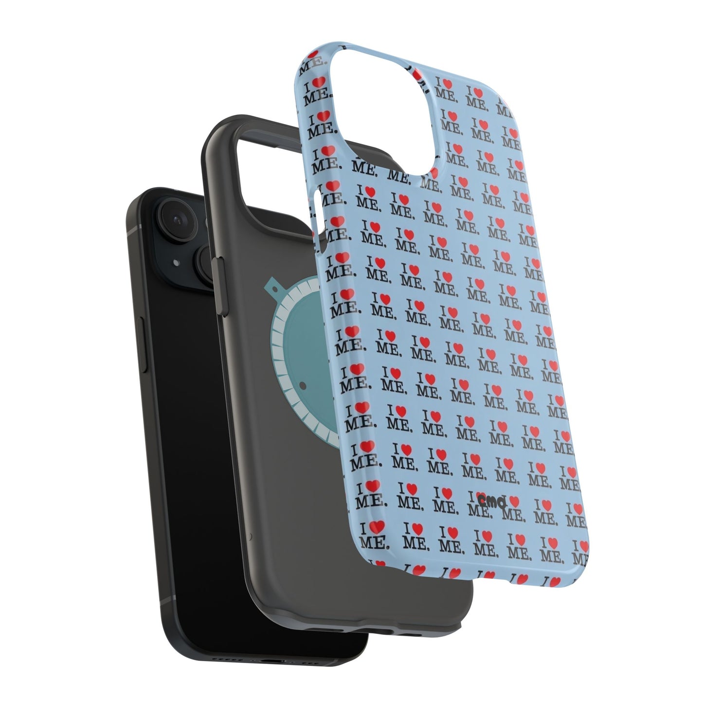 Magnetic Impact-Resistant Phone Case — "I love ME" Pattern