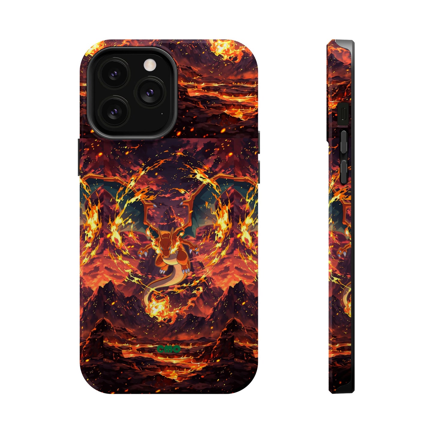 Fiery Abstract Magnetic Impact-Resistant Phone Case