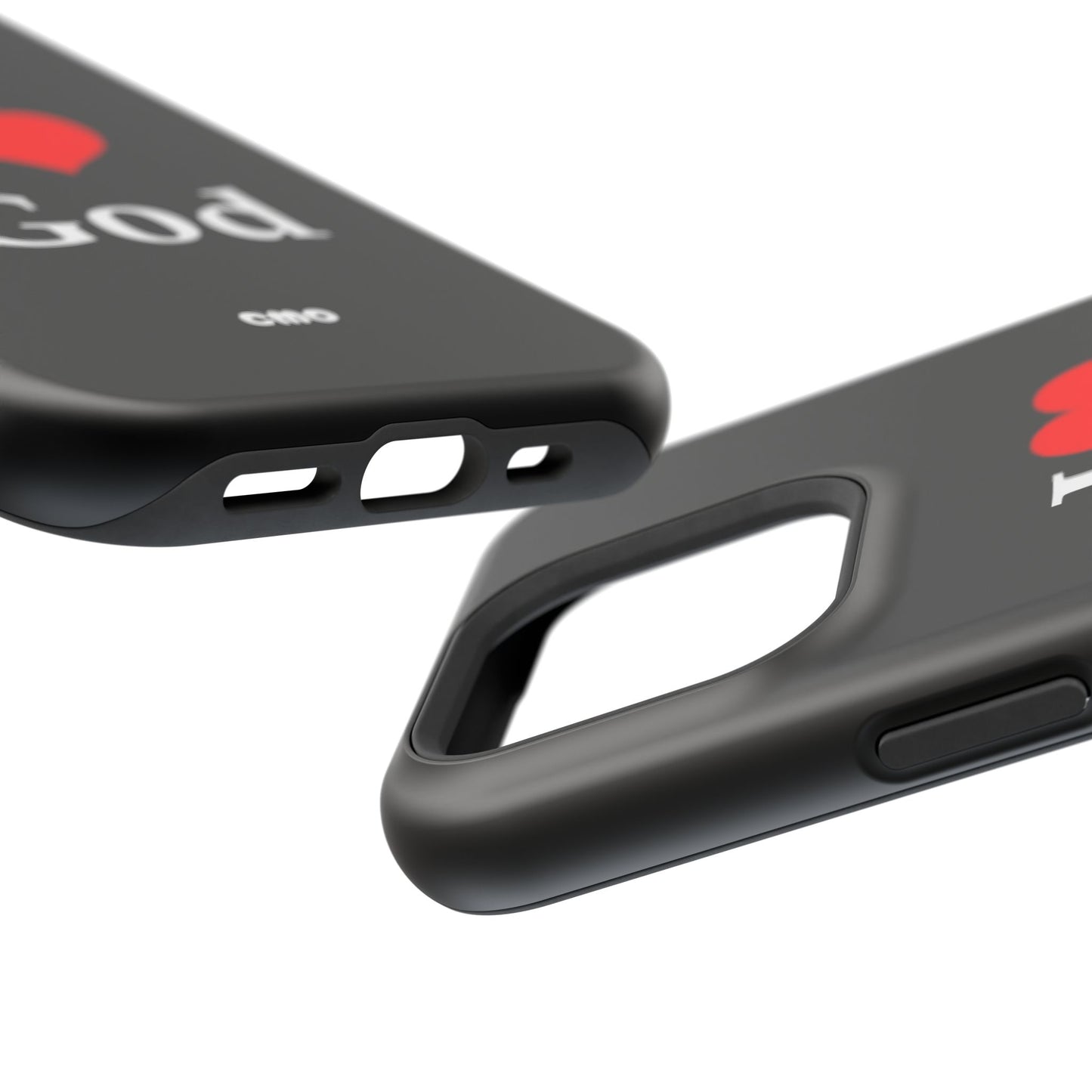 I love God Phone Case — Magnetic Impact-Resistant Religious iPhone Cover
