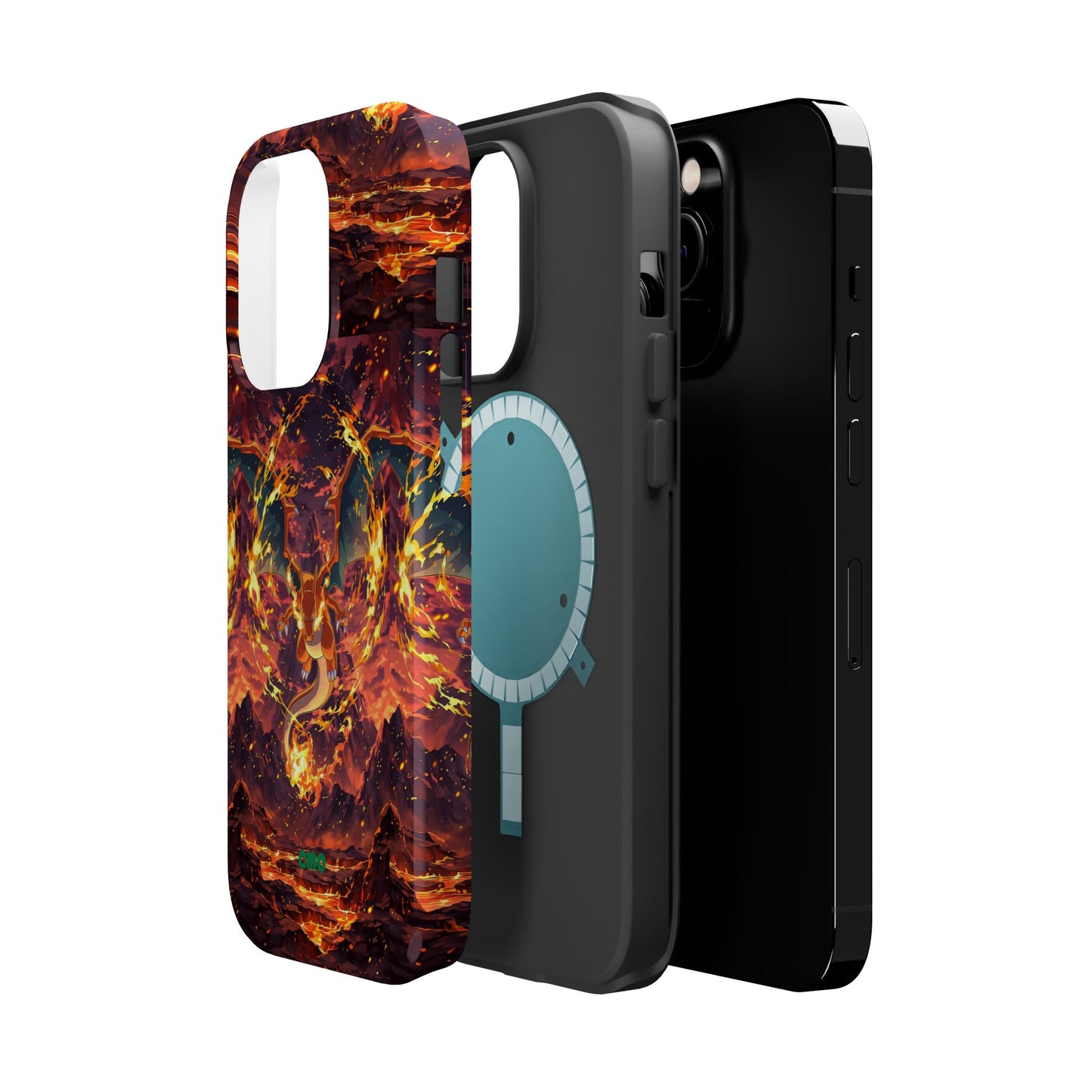 Fiery Abstract Magnetic Impact-Resistant Phone Case