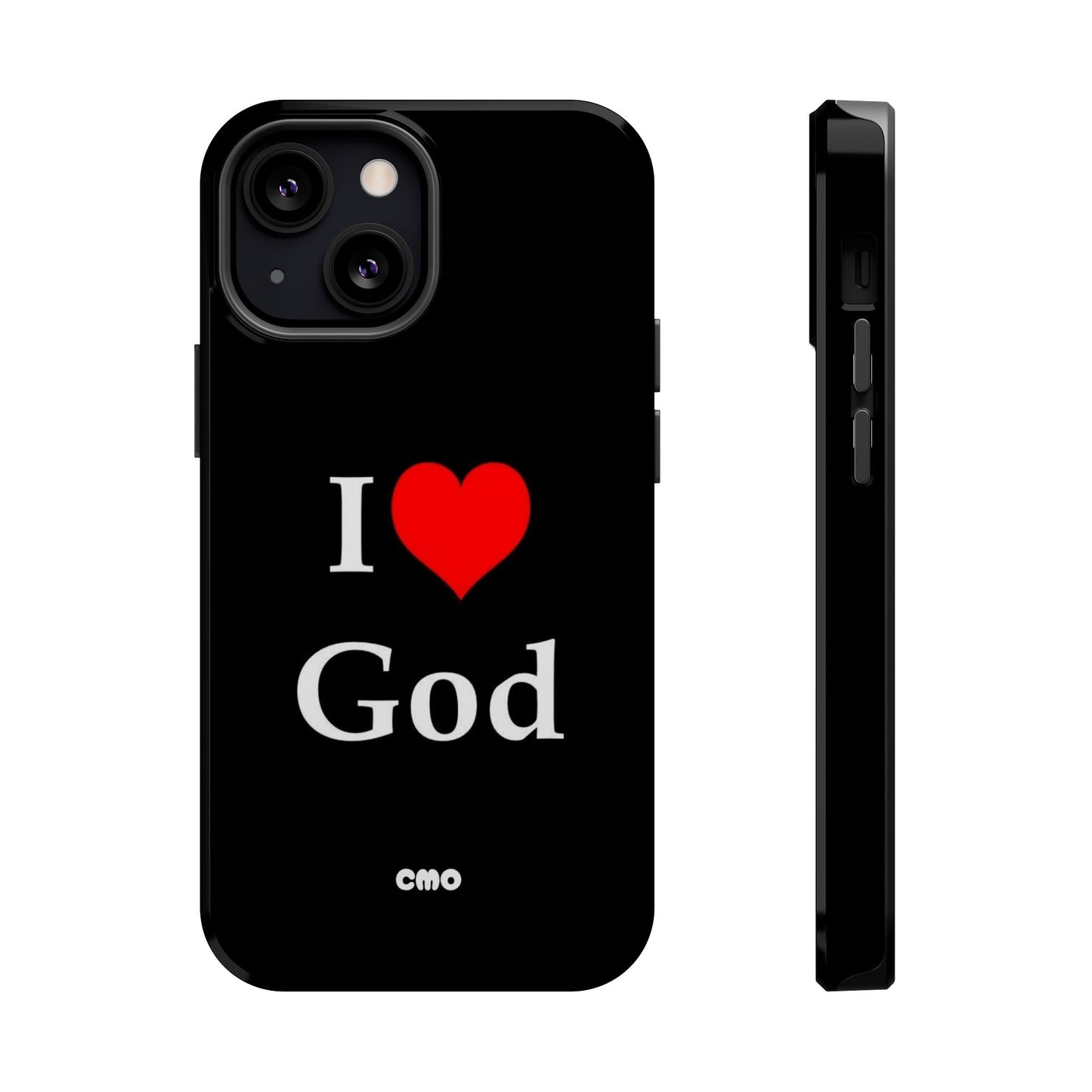 I love God Phone Case — Magnetic Impact-Resistant Religious iPhone Cover