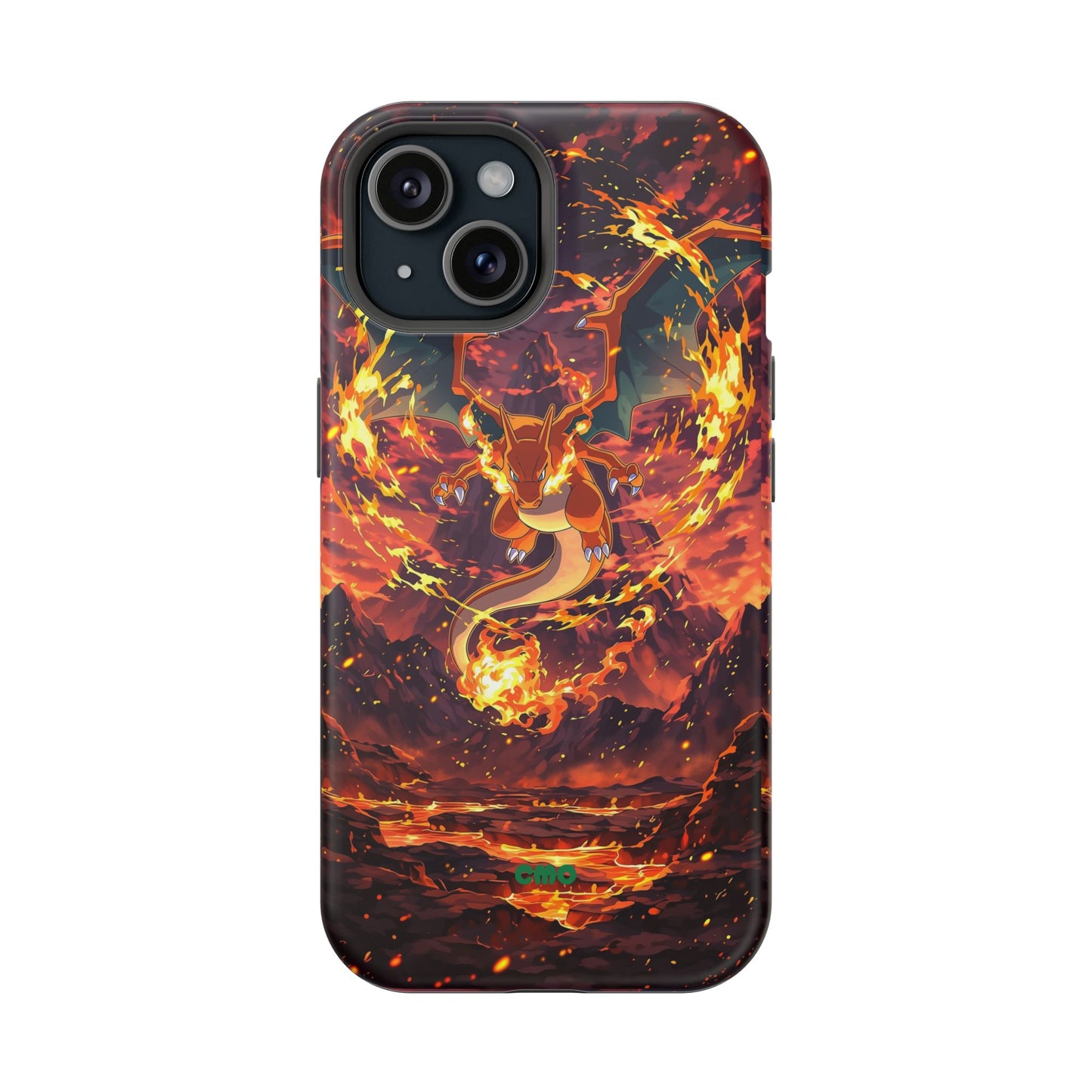 Fiery Abstract Magnetic Impact-Resistant Phone Case
