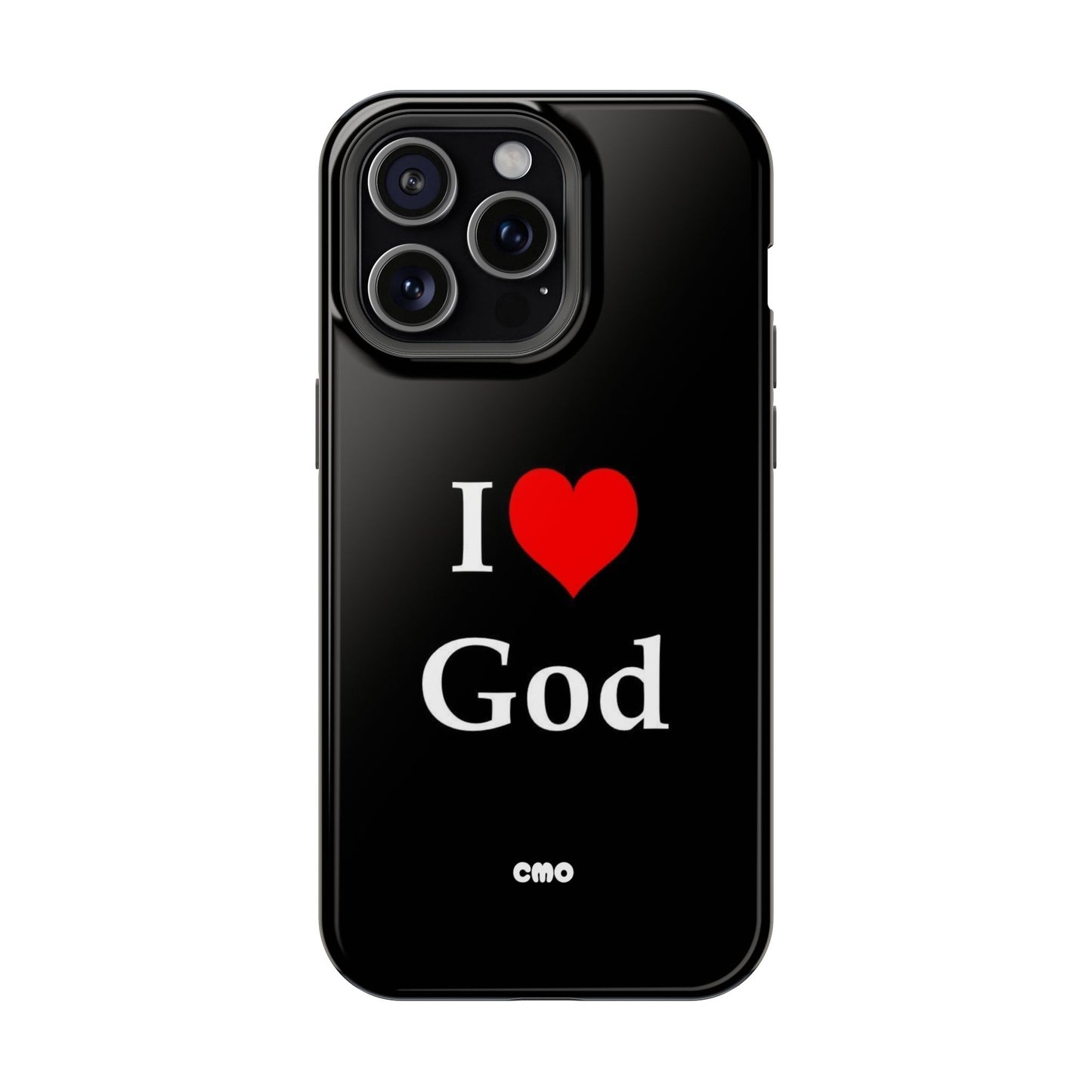 I love God Phone Case — Magnetic Impact-Resistant Religious iPhone Cover