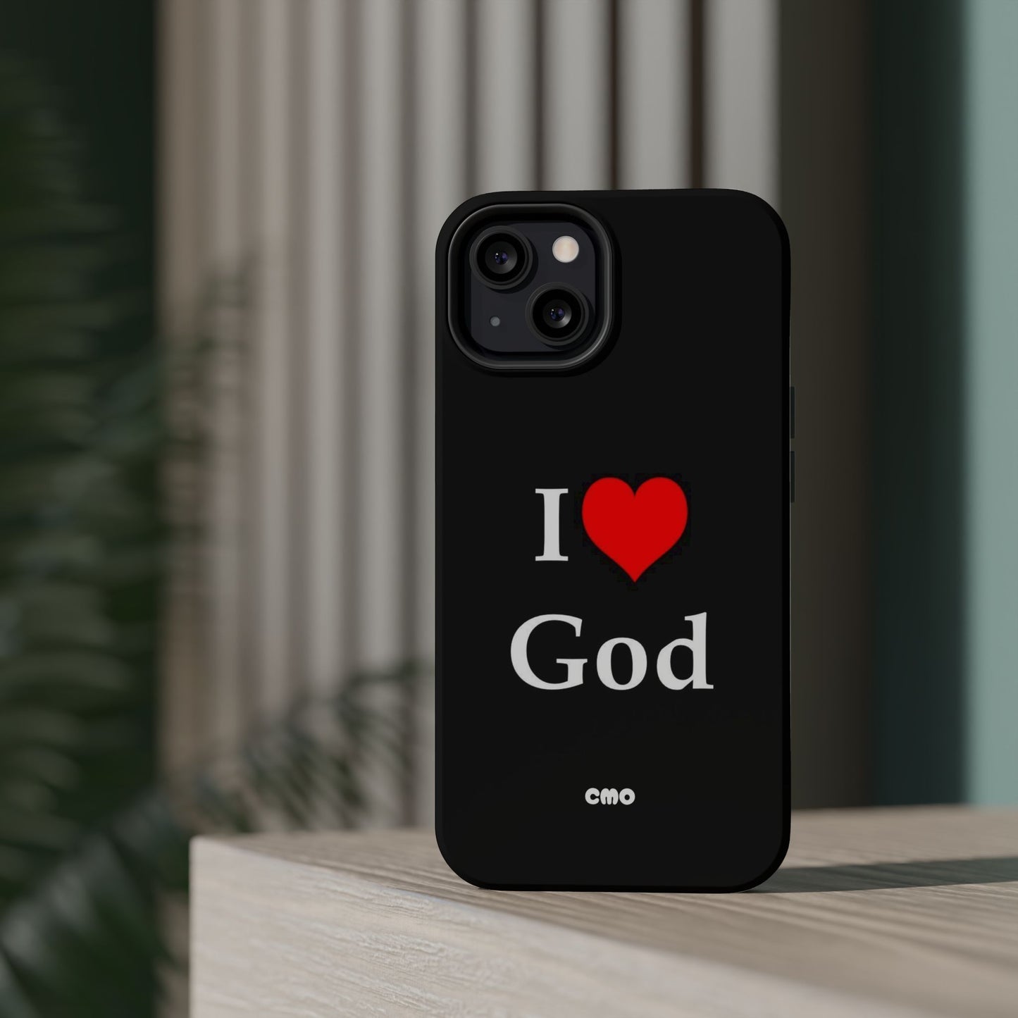 I love God Phone Case — Magnetic Impact-Resistant Religious iPhone Cover