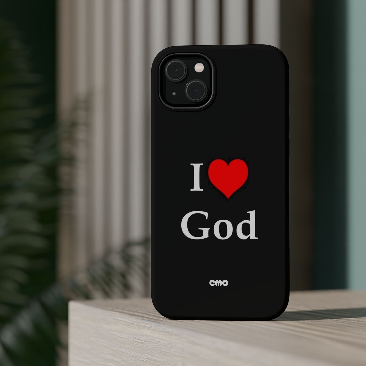 I love God Phone Case — Magnetic Impact-Resistant Religious iPhone Cover