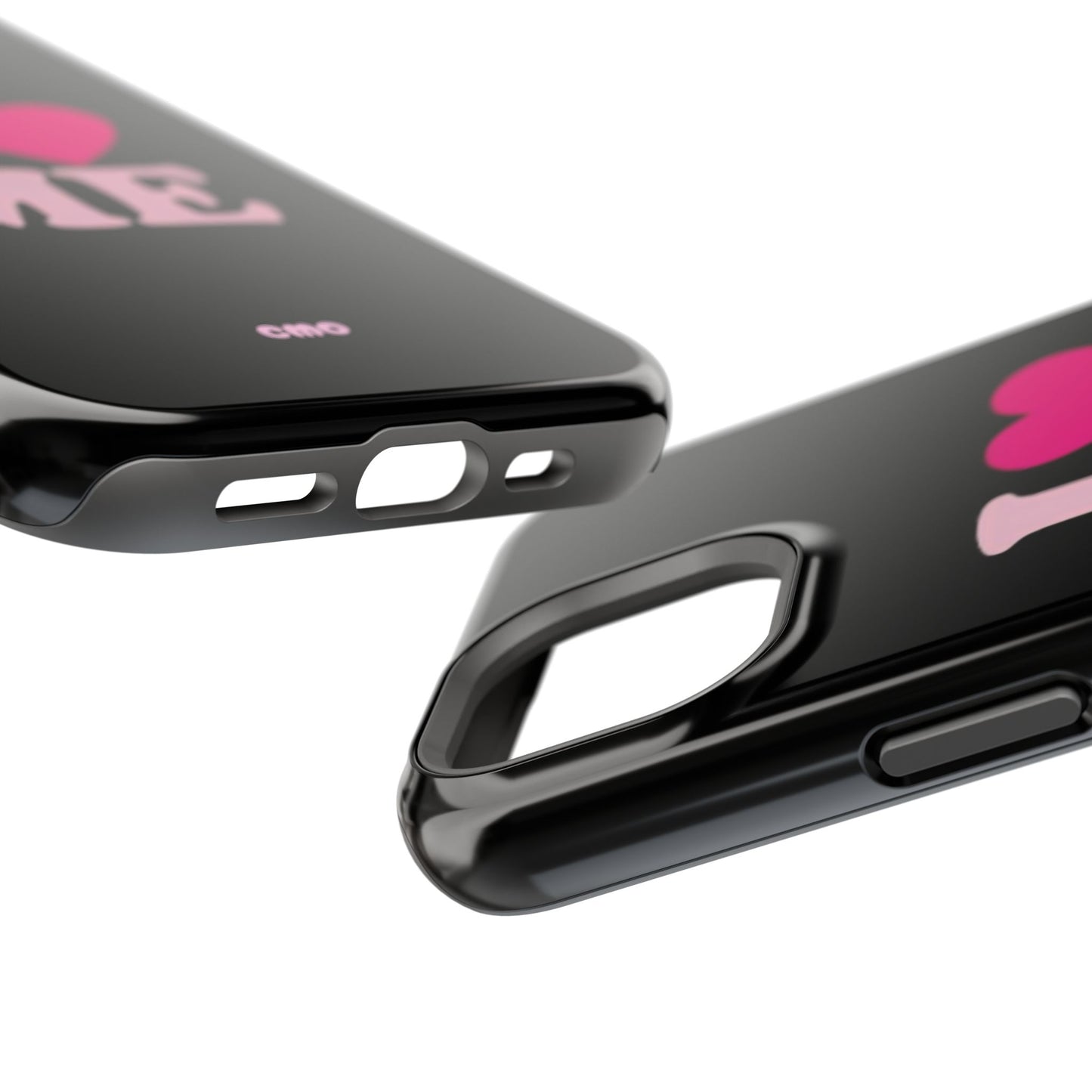 Magnetic Impact-Resistant Phone Case — "I love ME" Pink Self-Love Design