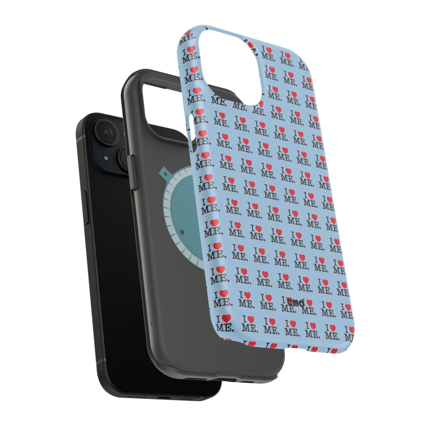 Magnetic Impact-Resistant Phone Case — "I love ME" Pattern