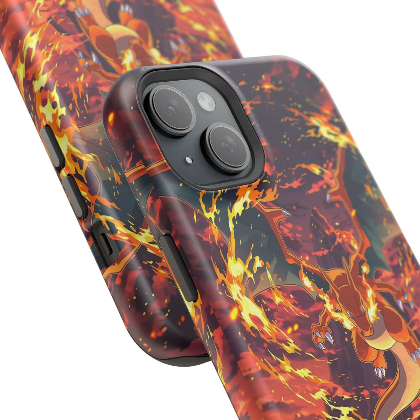 Fiery Abstract Magnetic Impact-Resistant Phone Case