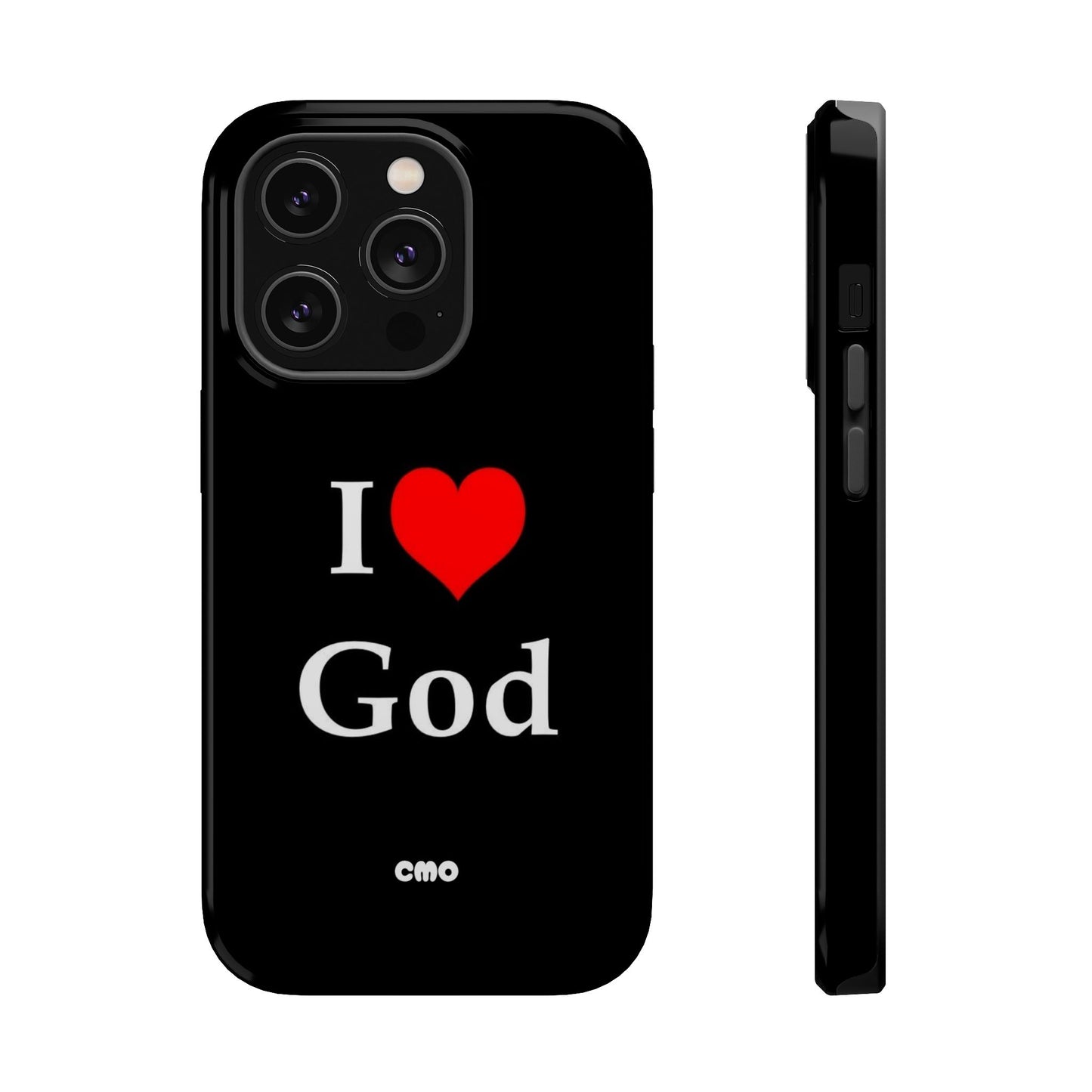I love God Phone Case — Magnetic Impact-Resistant Religious iPhone Cover