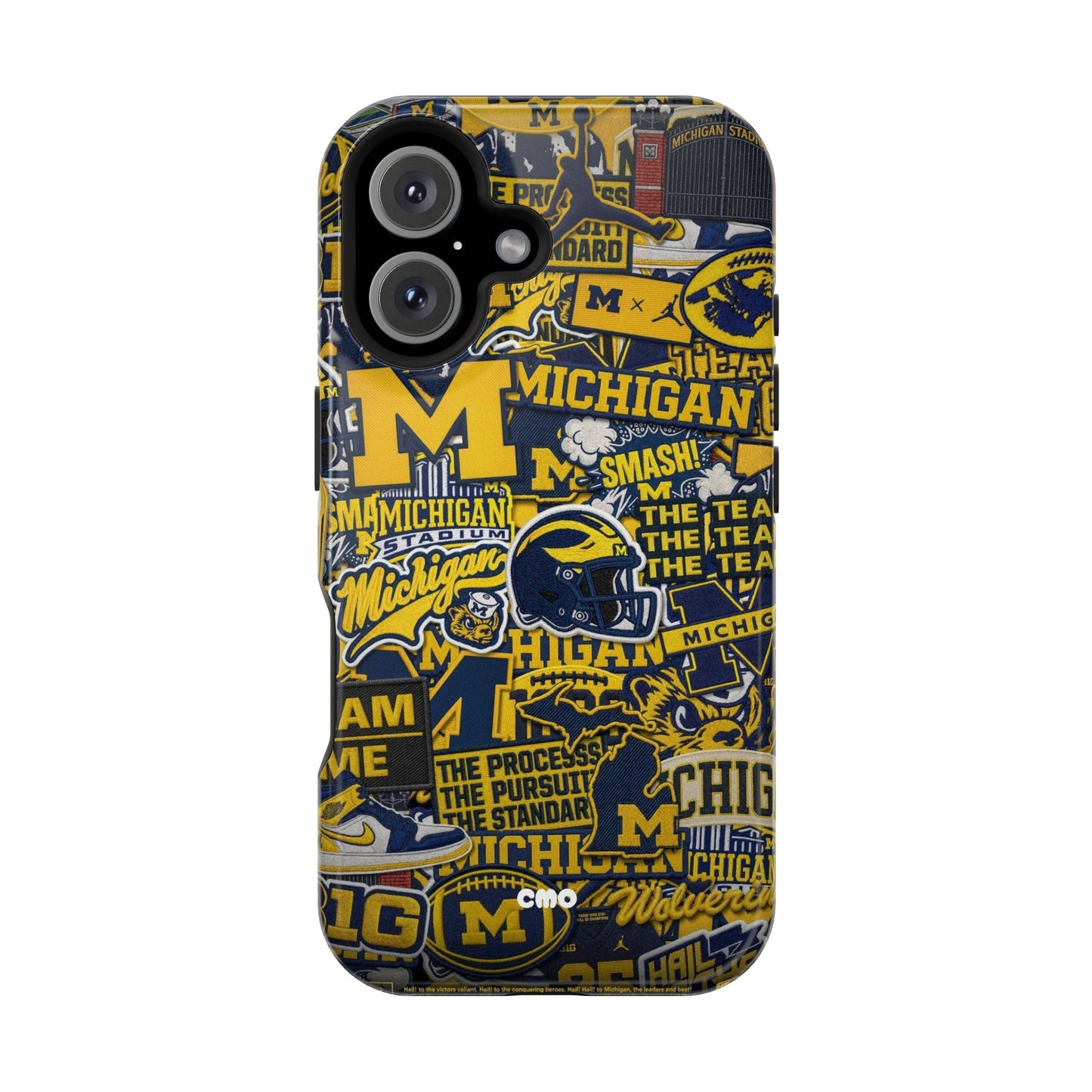 Michigan Wolverines Magnetic Impact Phone Case — Team Logo Collage MagSafe-Compatible