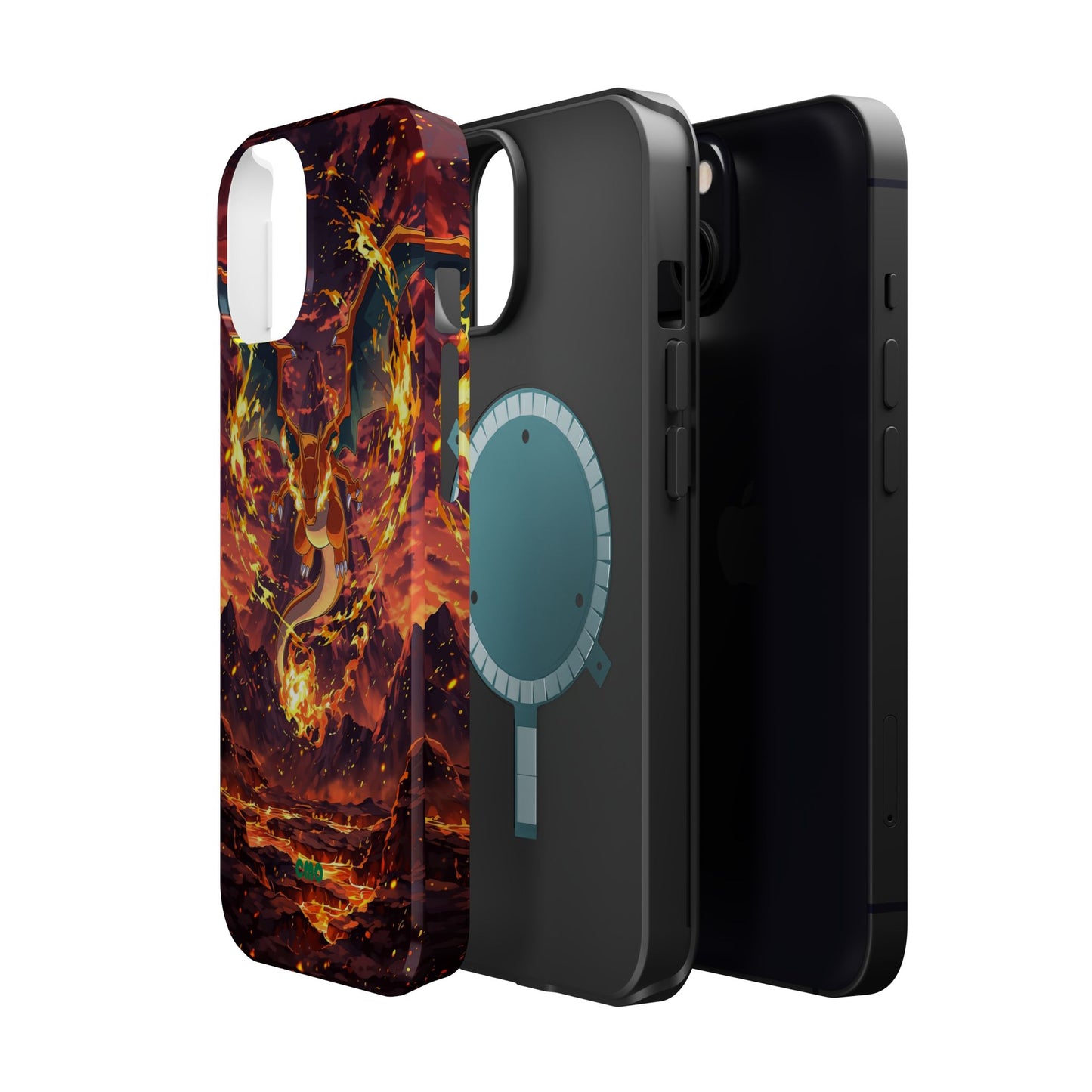 Fiery Abstract Magnetic Impact-Resistant Phone Case