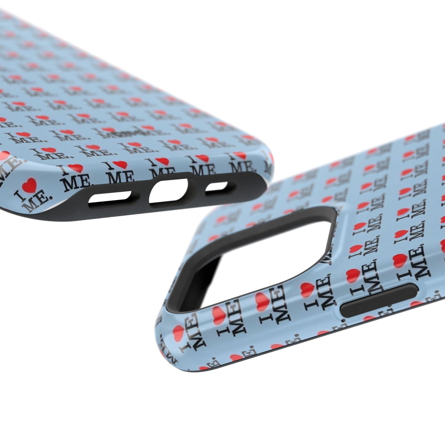Magnetic Impact-Resistant Phone Case — "I love ME" Pattern