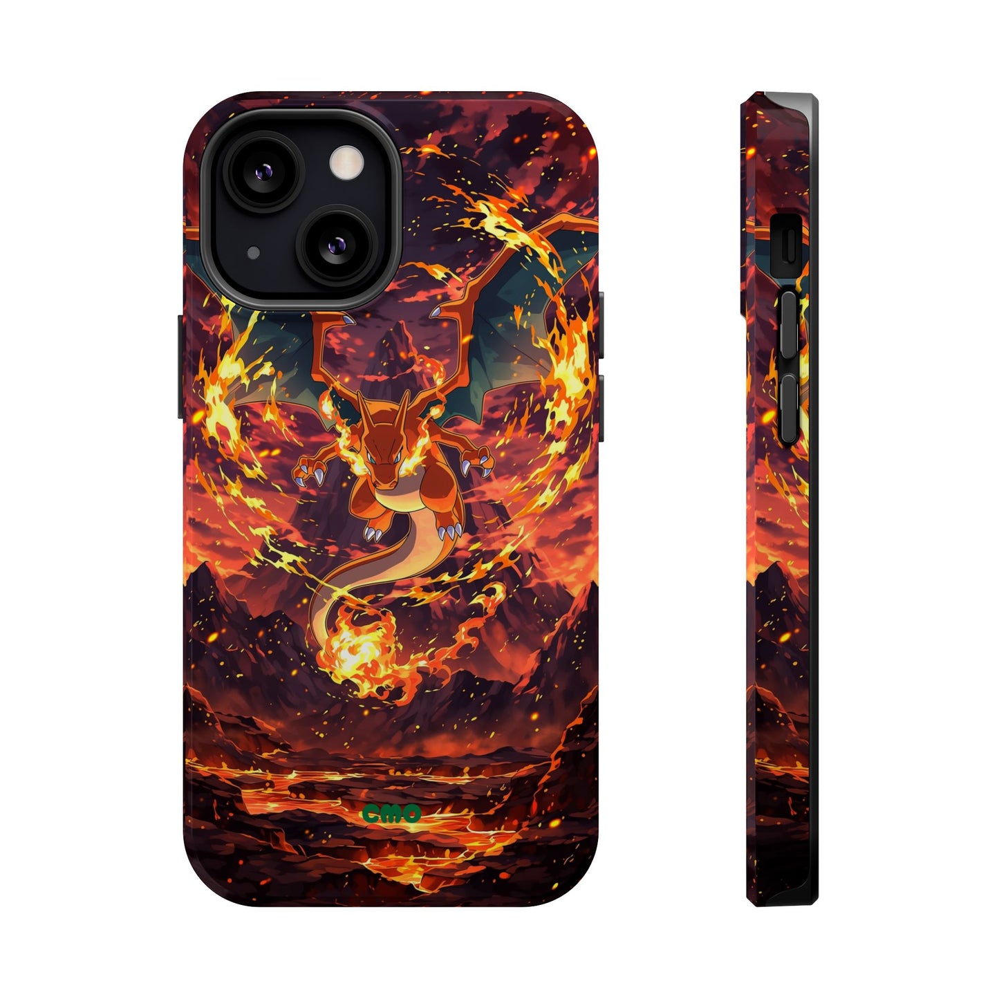 Fiery Abstract Magnetic Impact-Resistant Phone Case