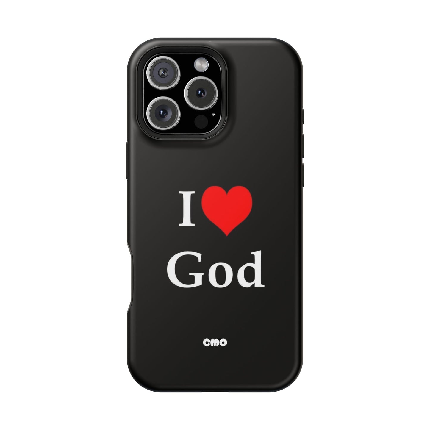 I love God Phone Case — Magnetic Impact-Resistant Religious iPhone Cover
