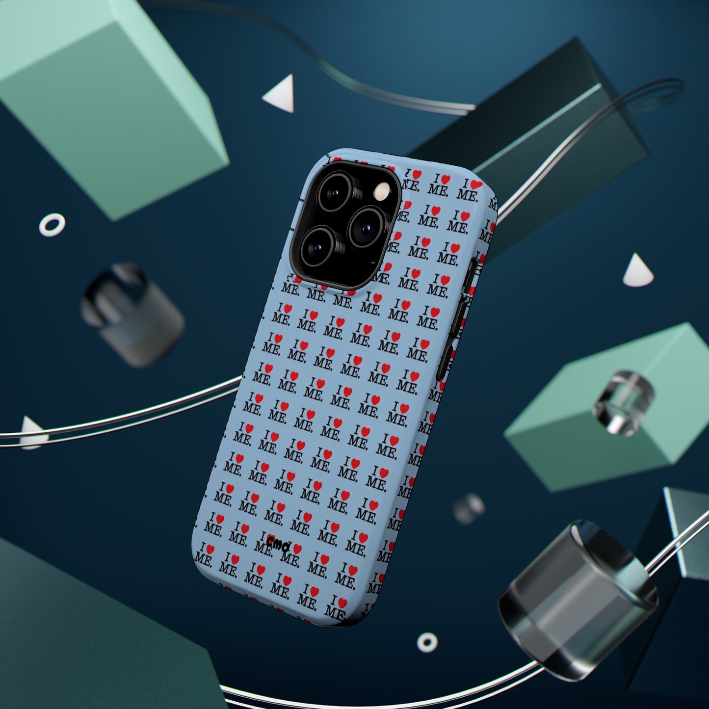 Magnetic Impact-Resistant Phone Case — "I love ME" Pattern