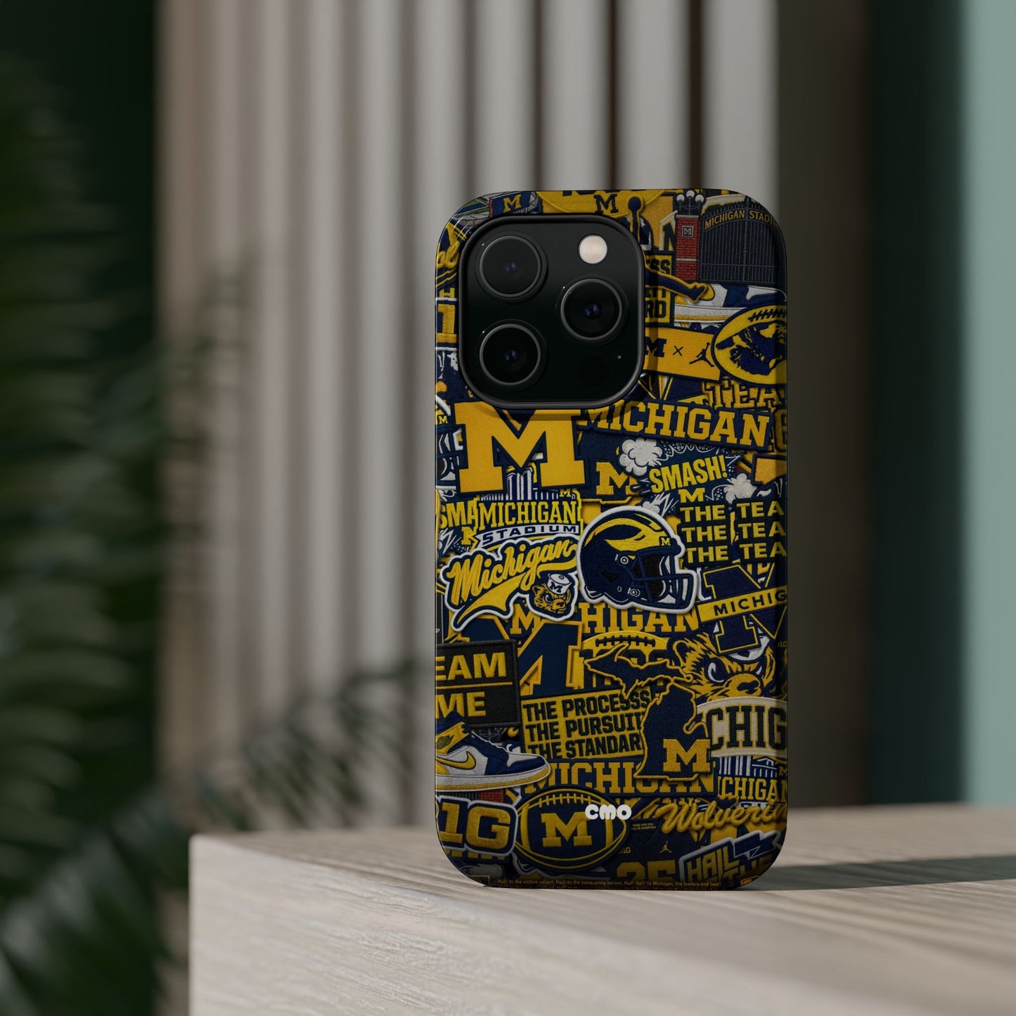 Michigan Wolverines Magnetic Impact Phone Case — Team Logo Collage MagSafe-Compatible