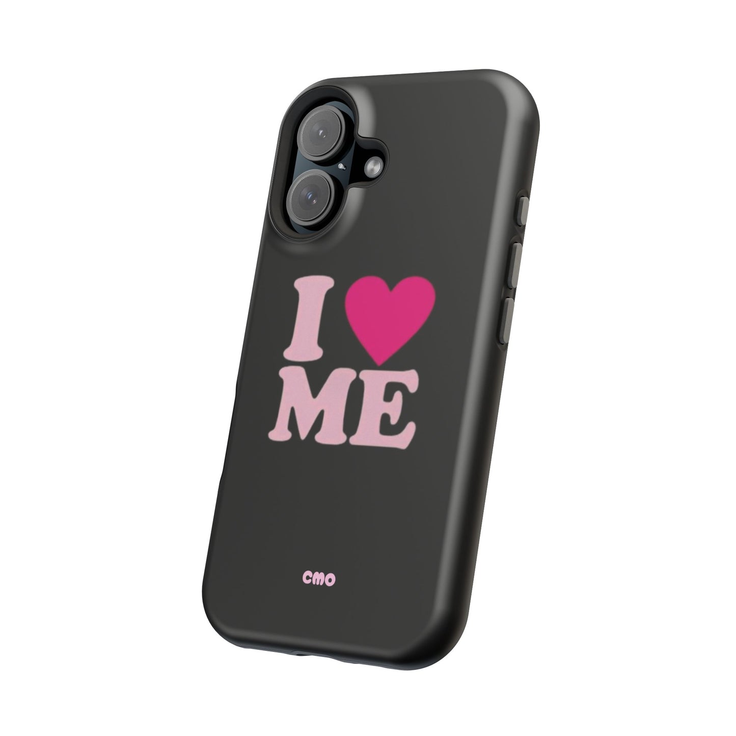 Magnetic Impact-Resistant Phone Case — "I love ME" Pink Self-Love Design