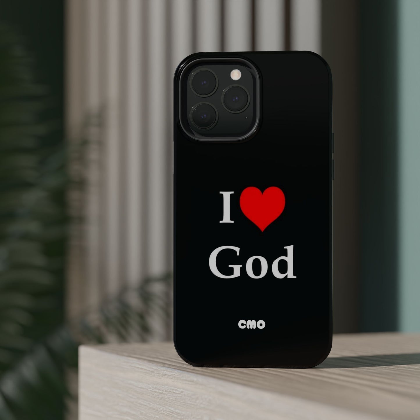 I love God Phone Case — Magnetic Impact-Resistant Religious iPhone Cover