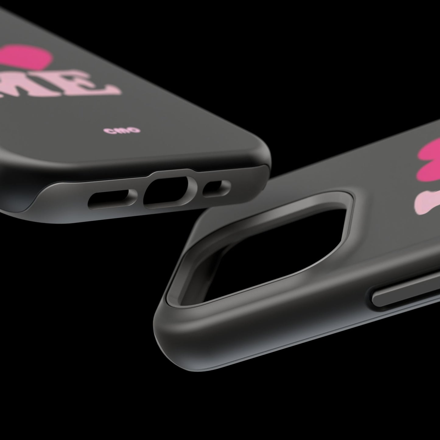 Magnetic Impact-Resistant Phone Case — "I love ME" Pink Self-Love Design