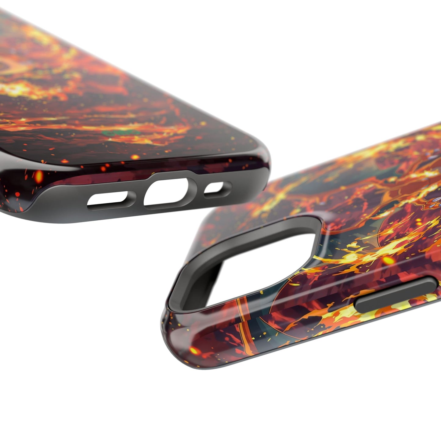 Fiery Abstract Magnetic Impact-Resistant Phone Case