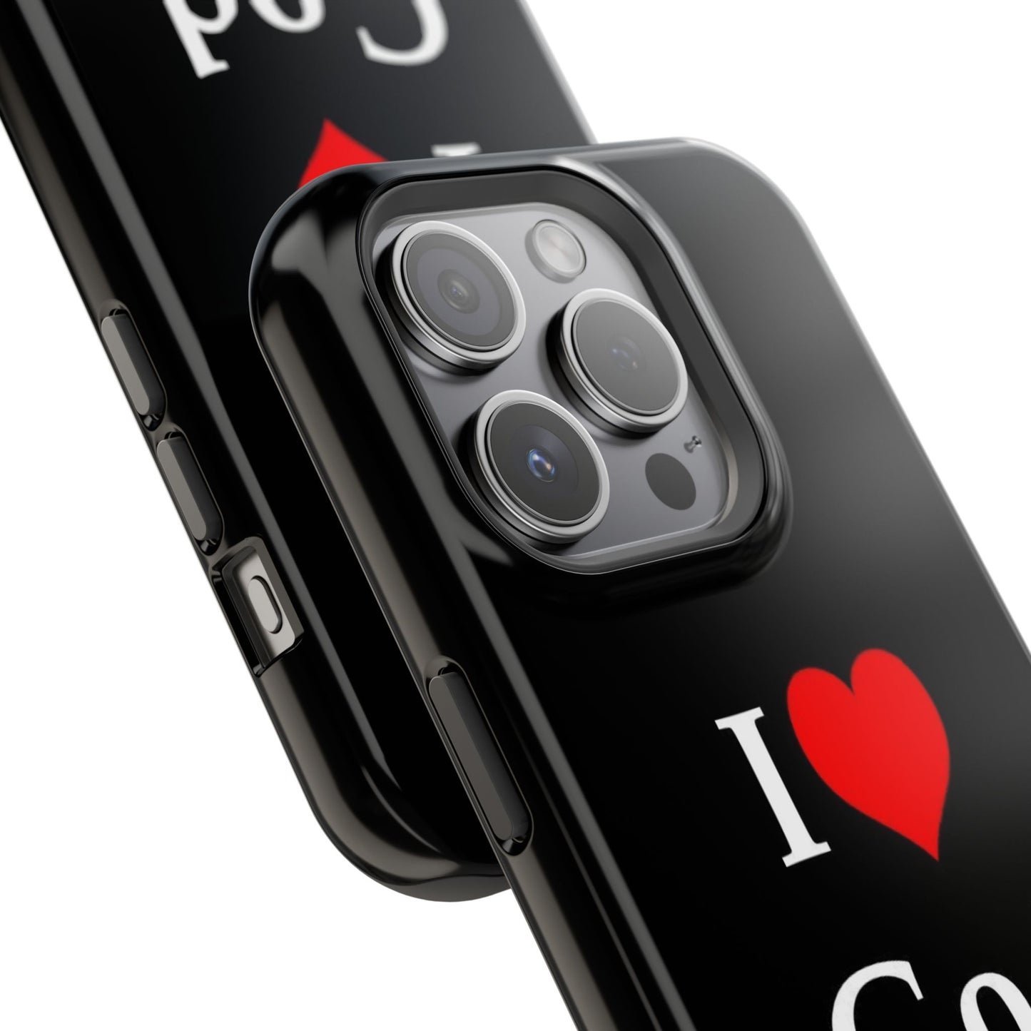 I love God Phone Case — Magnetic Impact-Resistant Religious iPhone Cover
