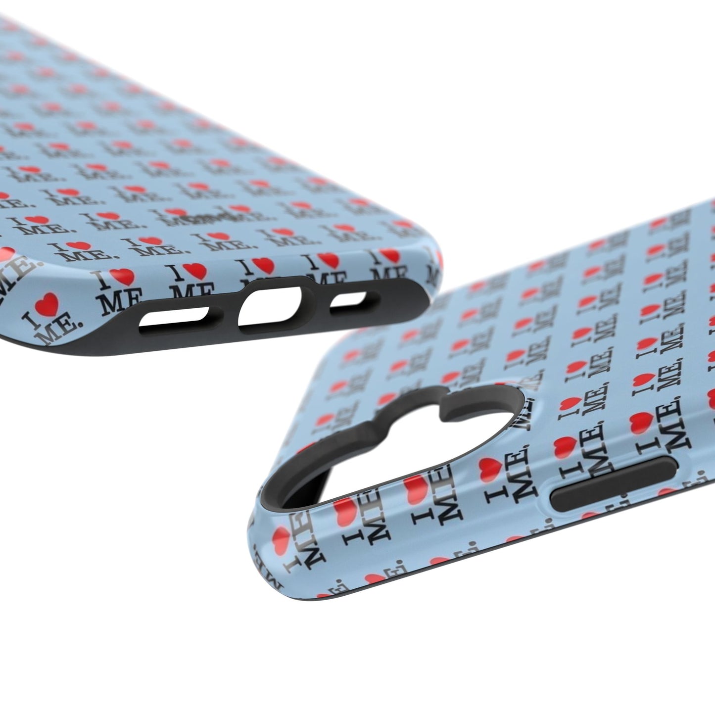 Magnetic Impact-Resistant Phone Case — "I love ME" Pattern
