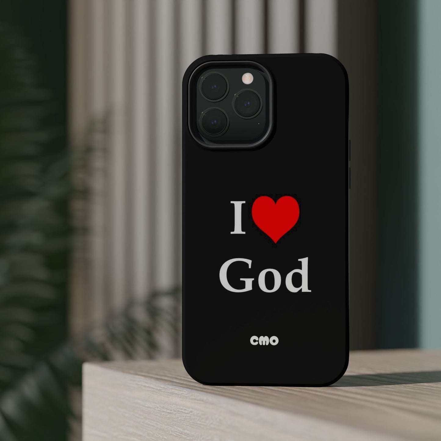 I love God Phone Case — Magnetic Impact-Resistant Religious iPhone Cover