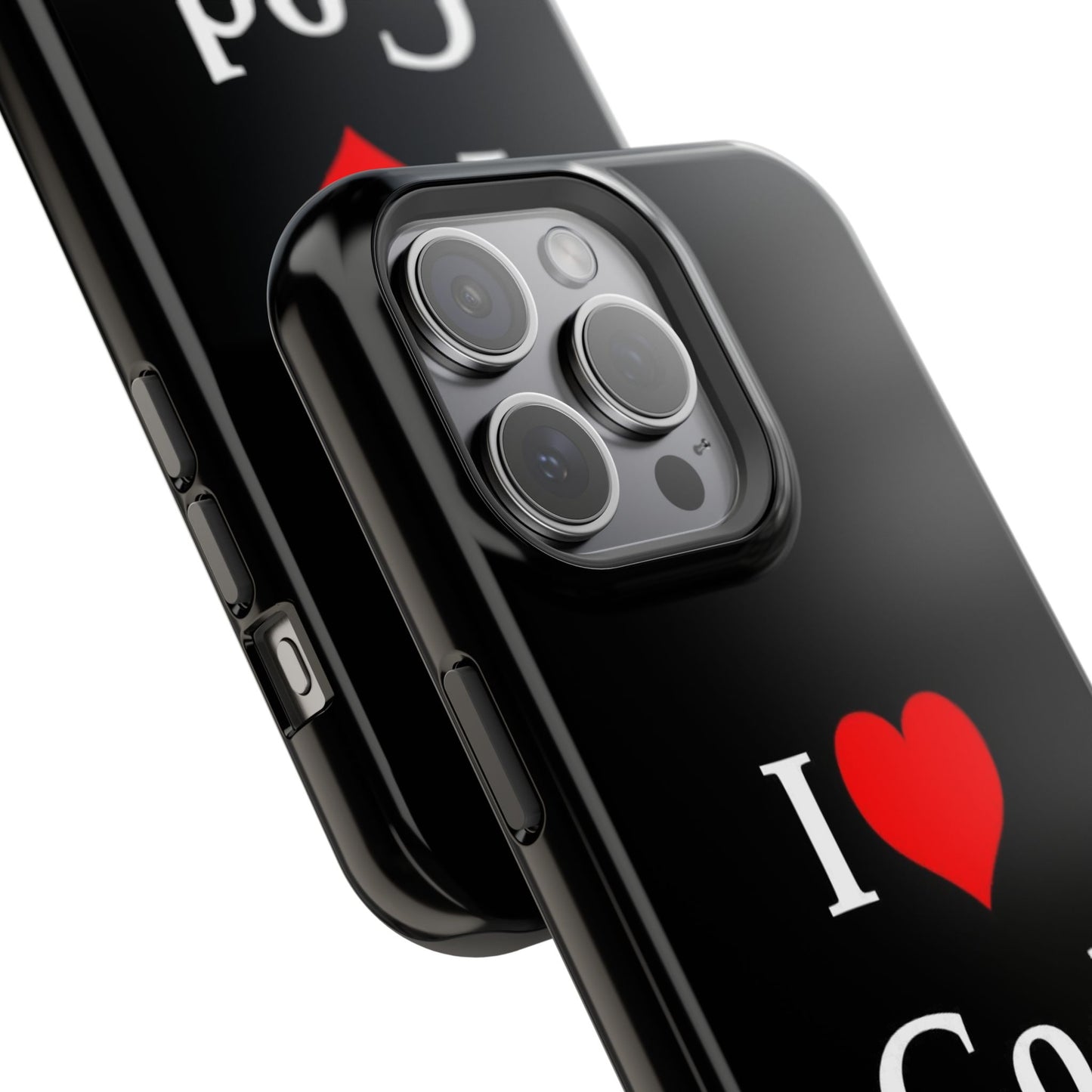 I love God Phone Case — Magnetic Impact-Resistant Religious iPhone Cover