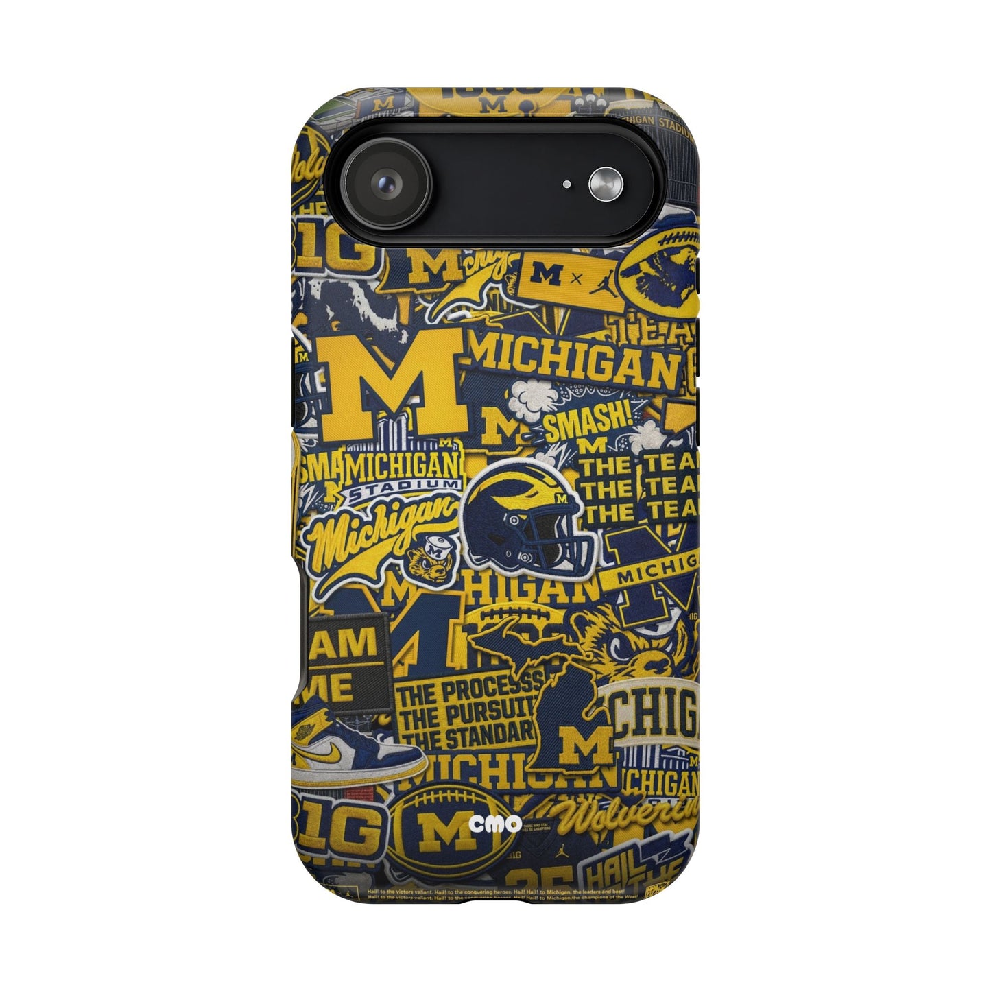 Michigan Wolverines Magnetic Impact Phone Case — Team Logo Collage MagSafe-Compatible